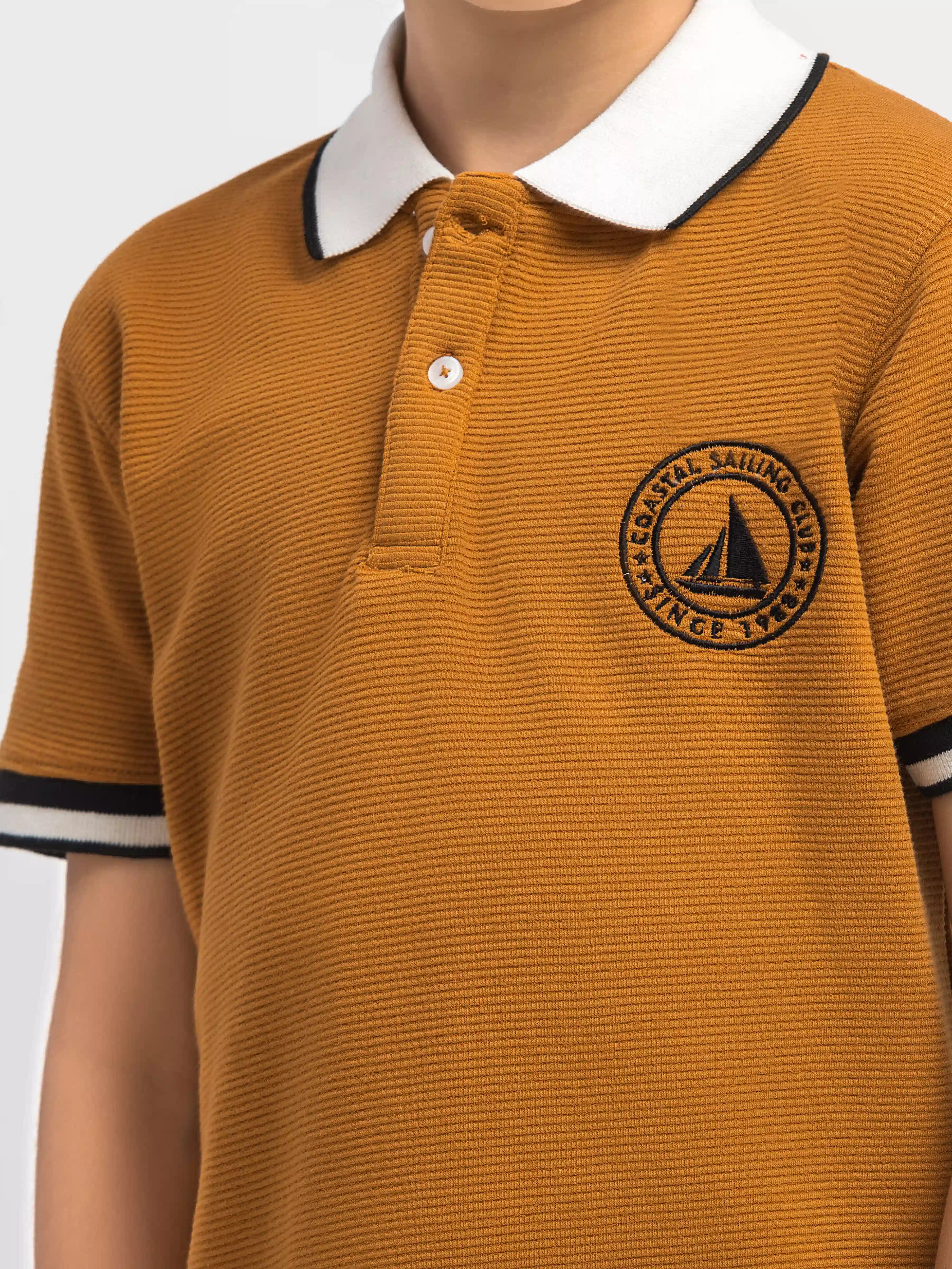 Boy's Mustard Co Ord Set - EBTCS6-052 - Image 3