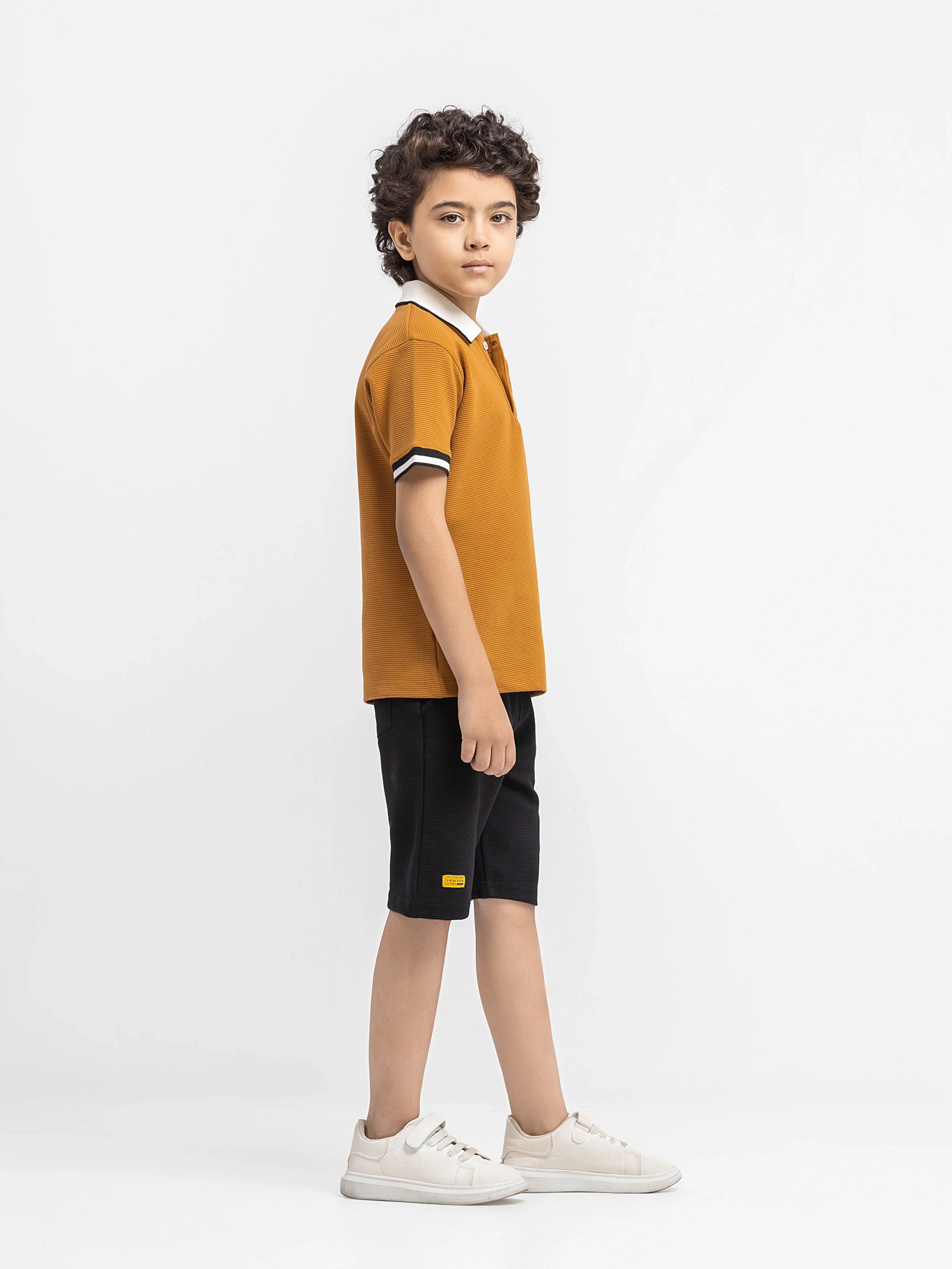 Boy's Mustard Co Ord Set - EBTCS6-052 - Image 4