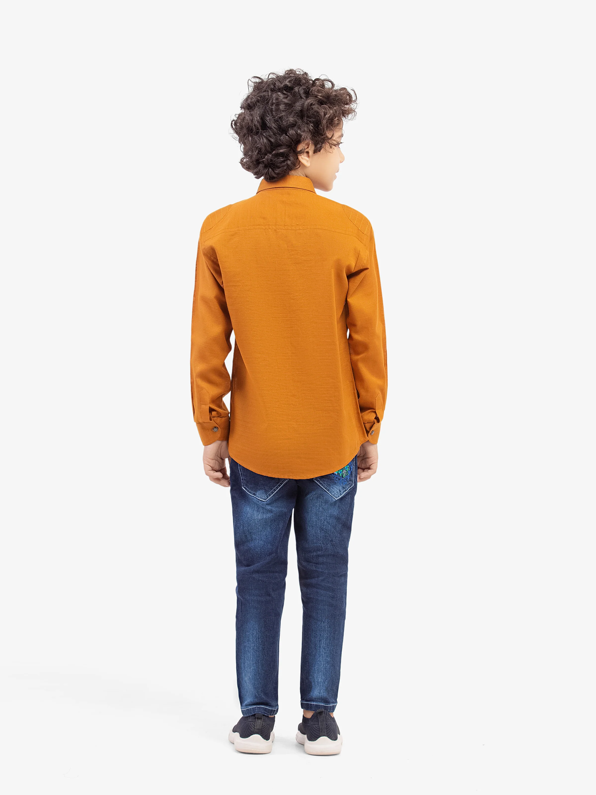 Boy's Mustard Shirt - EBTS5-27574 - Image 5