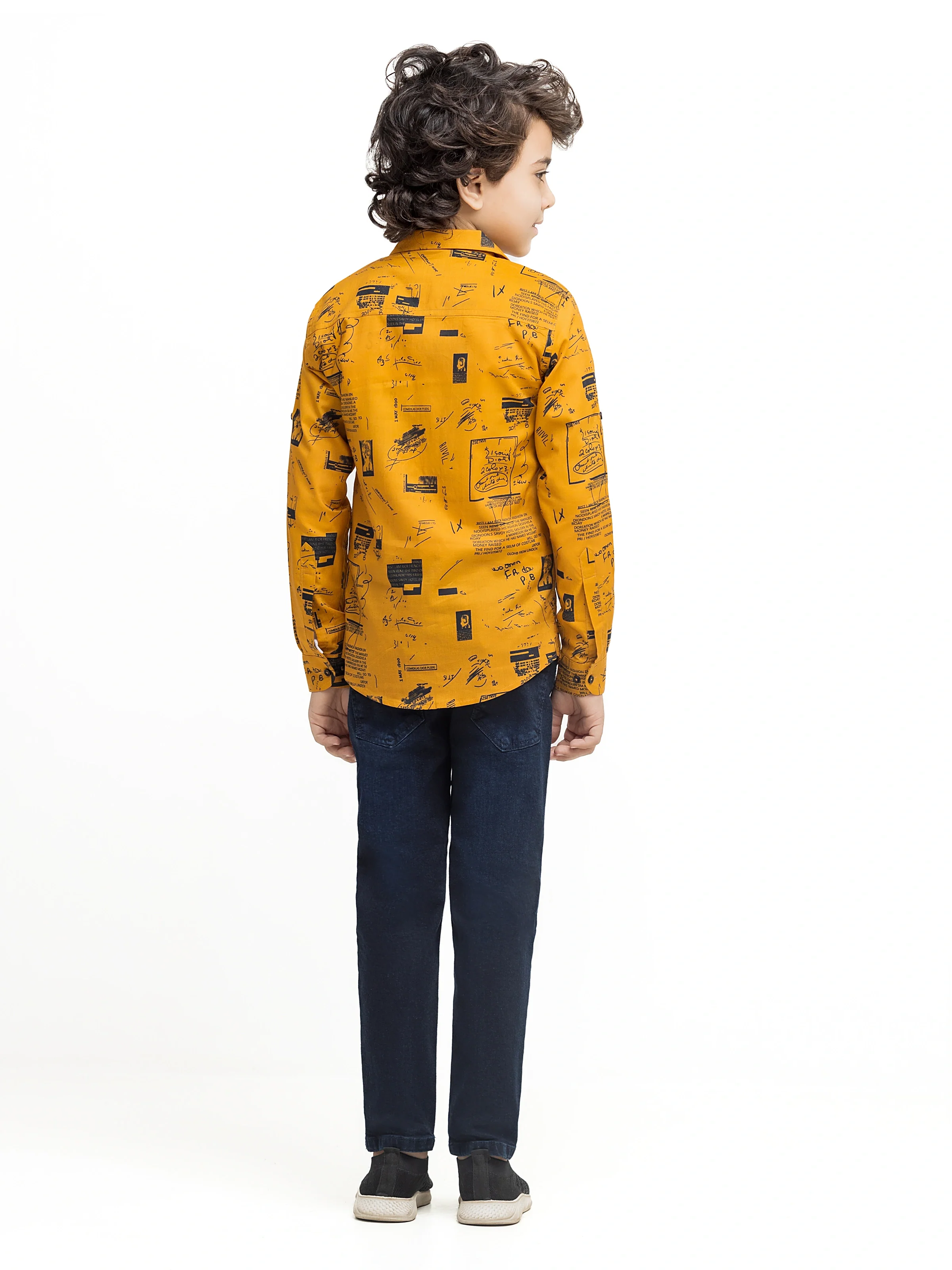 Boy's Mustard Shirt - EBTS5-27609 - Image 5