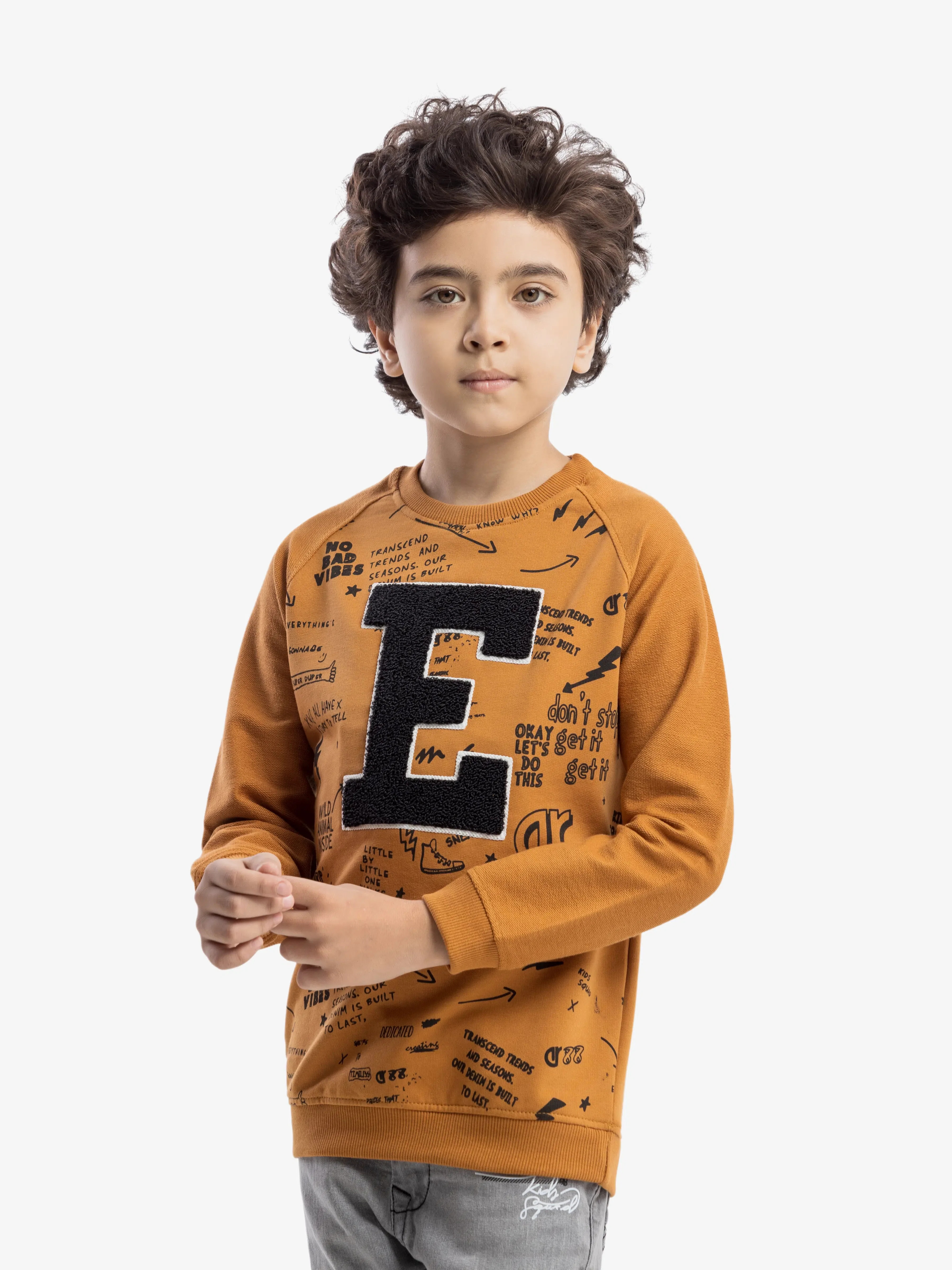 Boy's Mustard Sweatshirt - EBTSS5-018