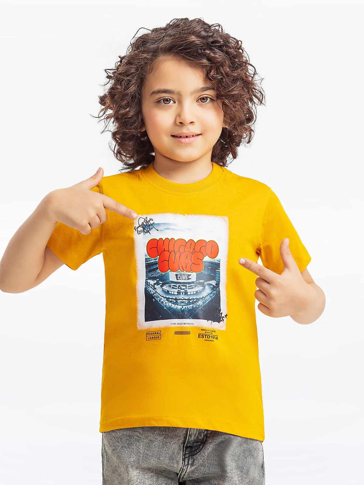 Boy's Mustard T-Shirt - EBTTS24-036 - Image 2