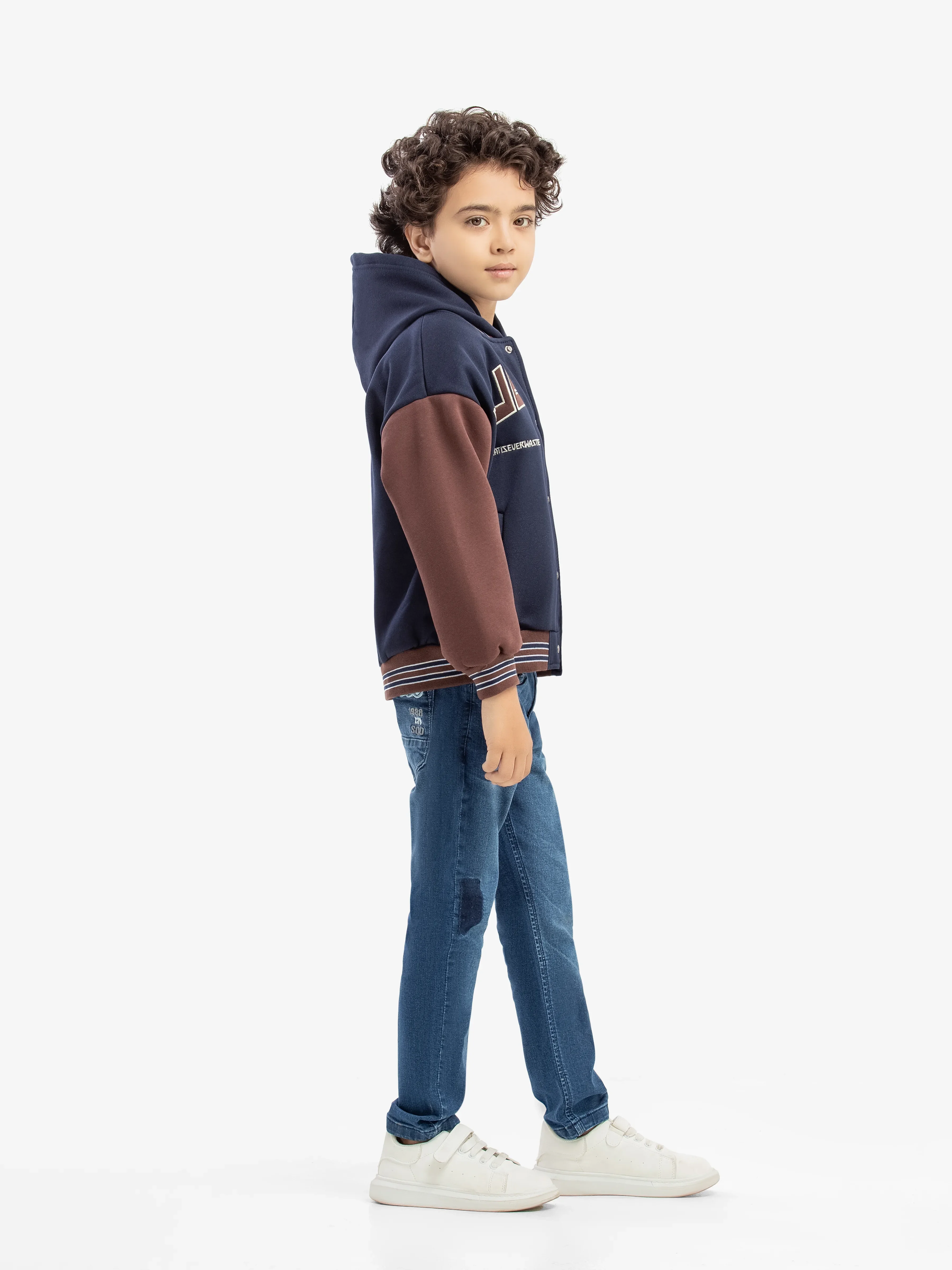 Boy's Navy Blue Jacket - EBTJK5-002-2P - Image 3