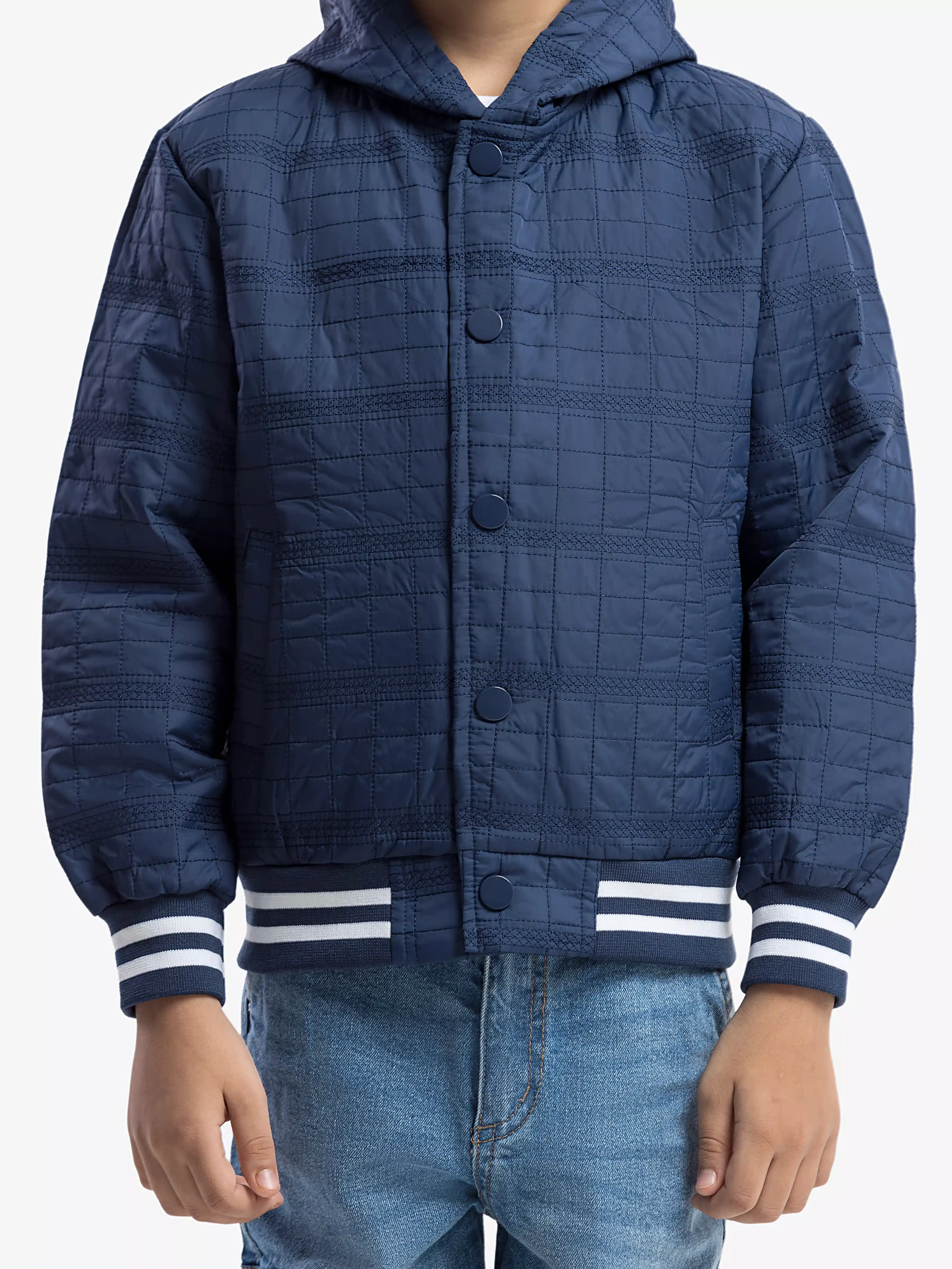 Boy's Navy Blue Jacket - EBTJP5-004 - Image 3