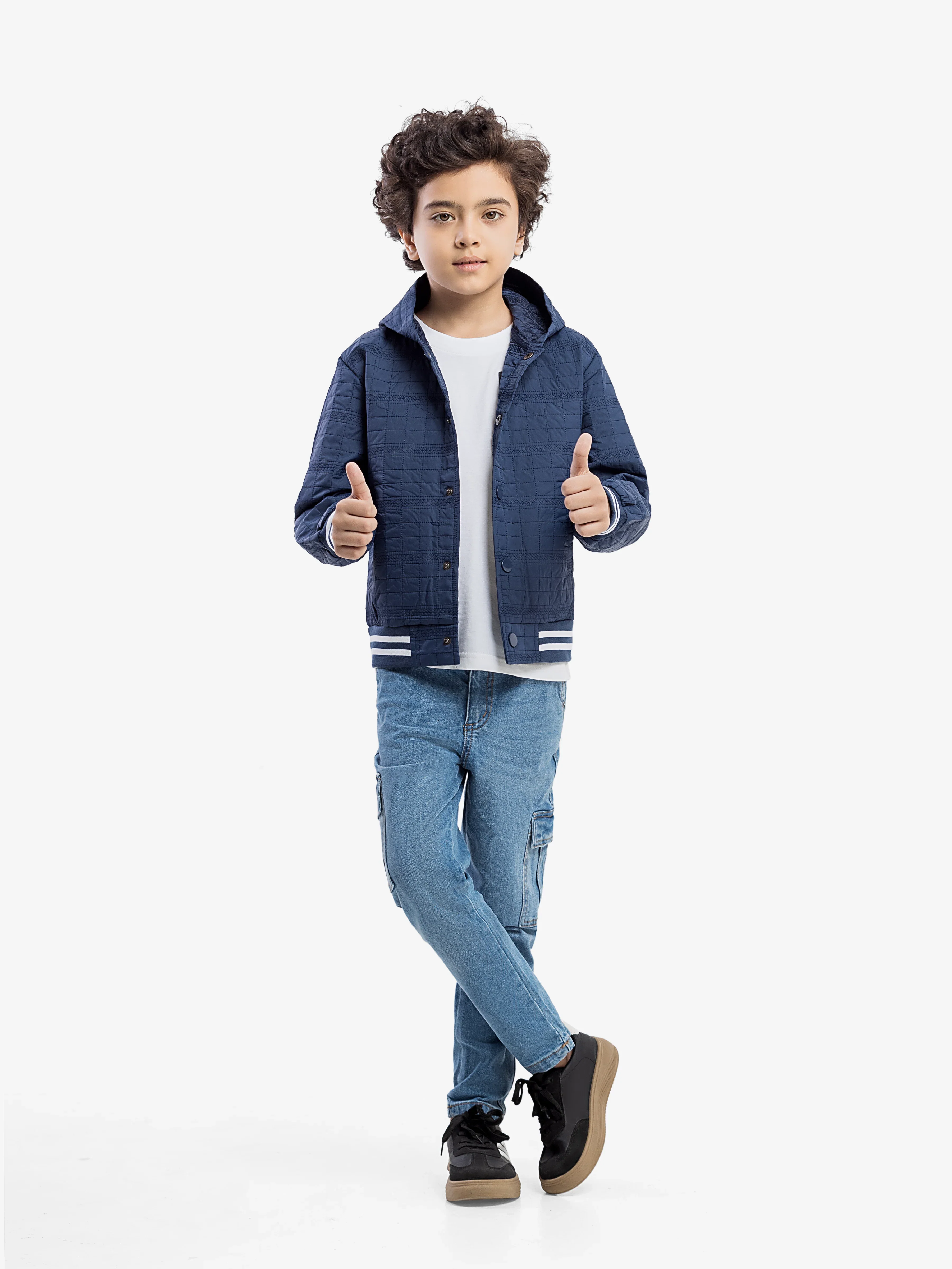 Boy's Navy Blue Jacket - EBTJP5-004 - Image 4