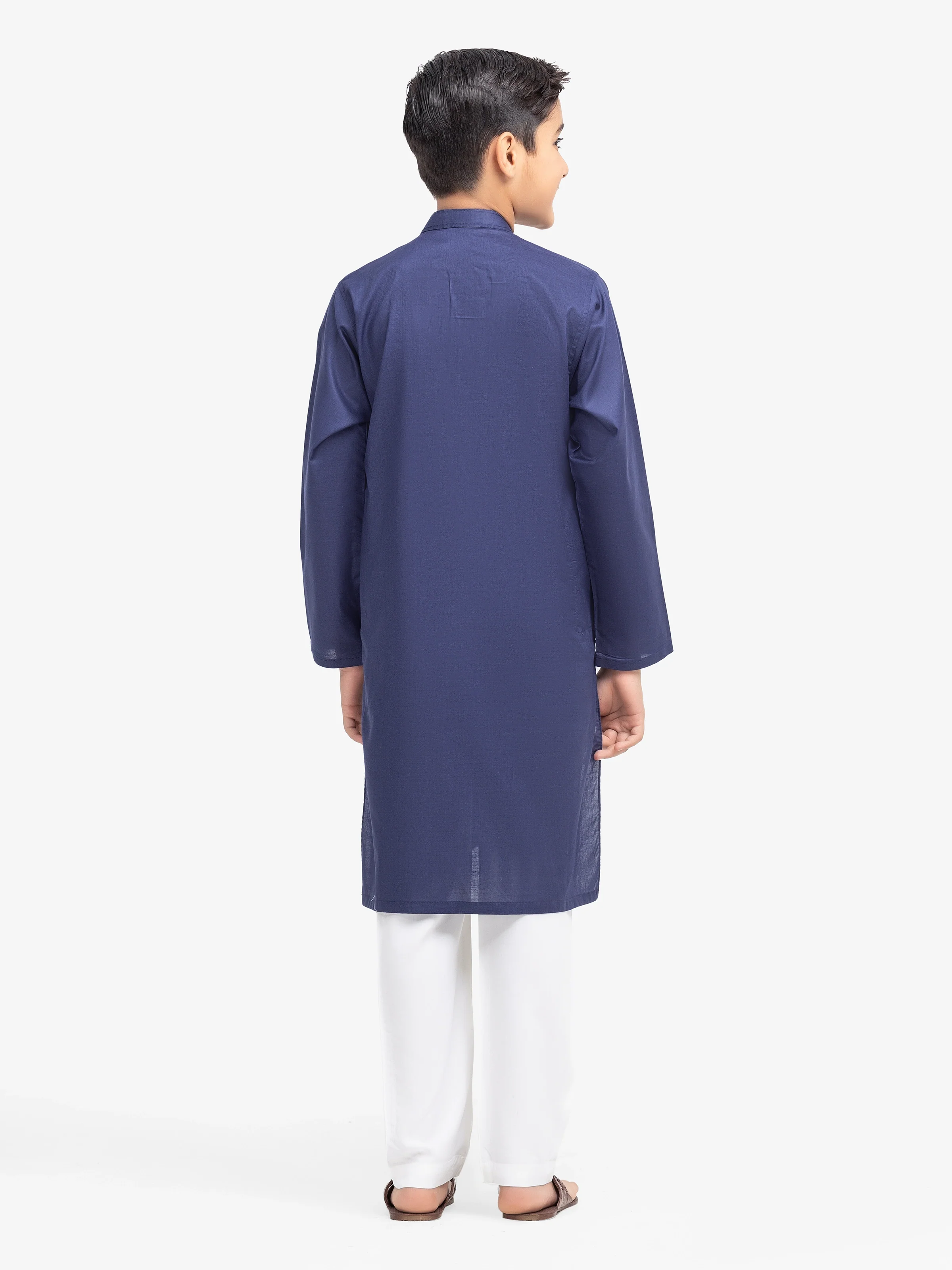 Boy's Navy Blue Kurta - EBTK25-4002 - Image 5
