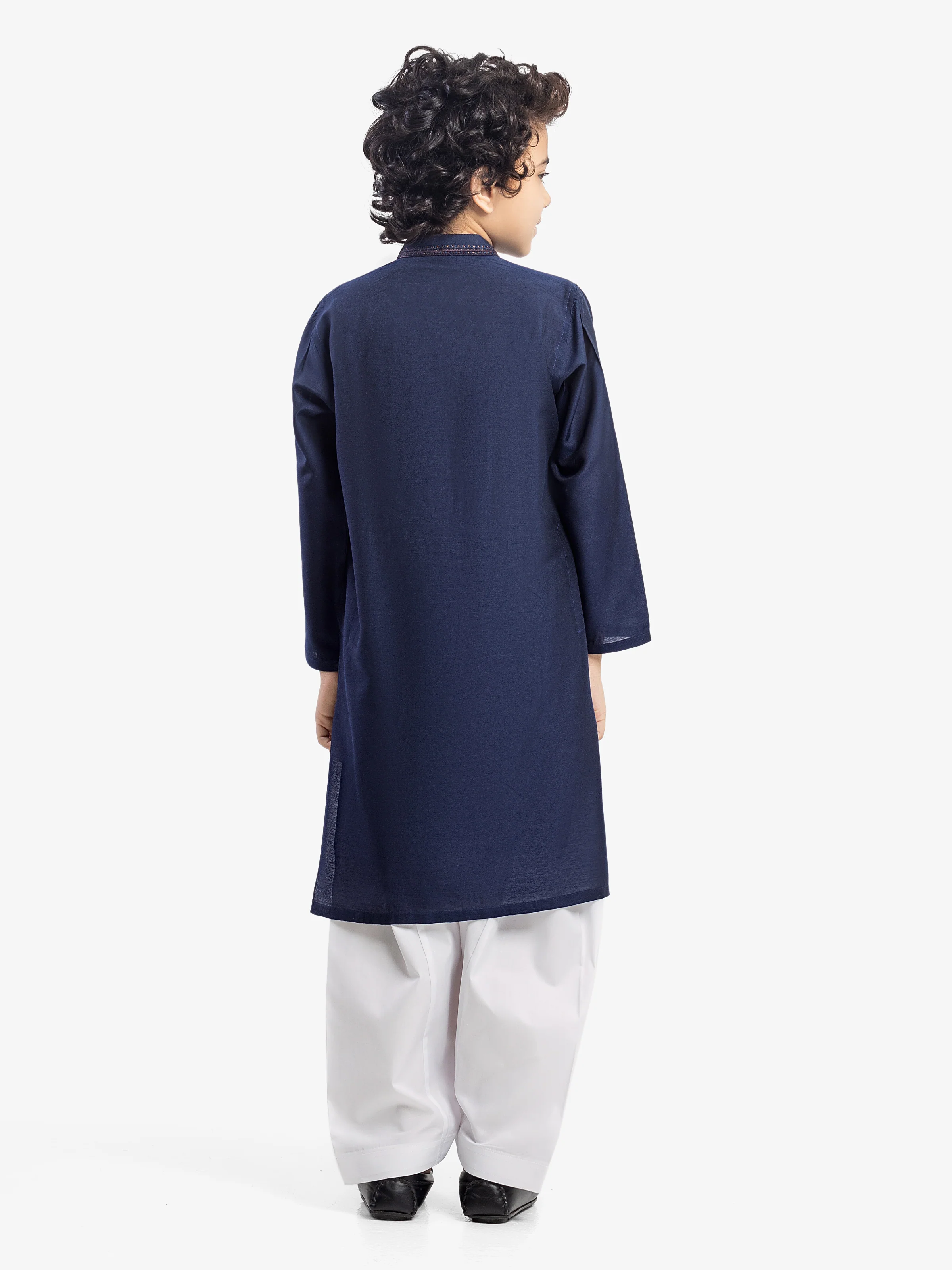 Boy's Navy Blue Kurta - EBTKC5-024 - Image 6
