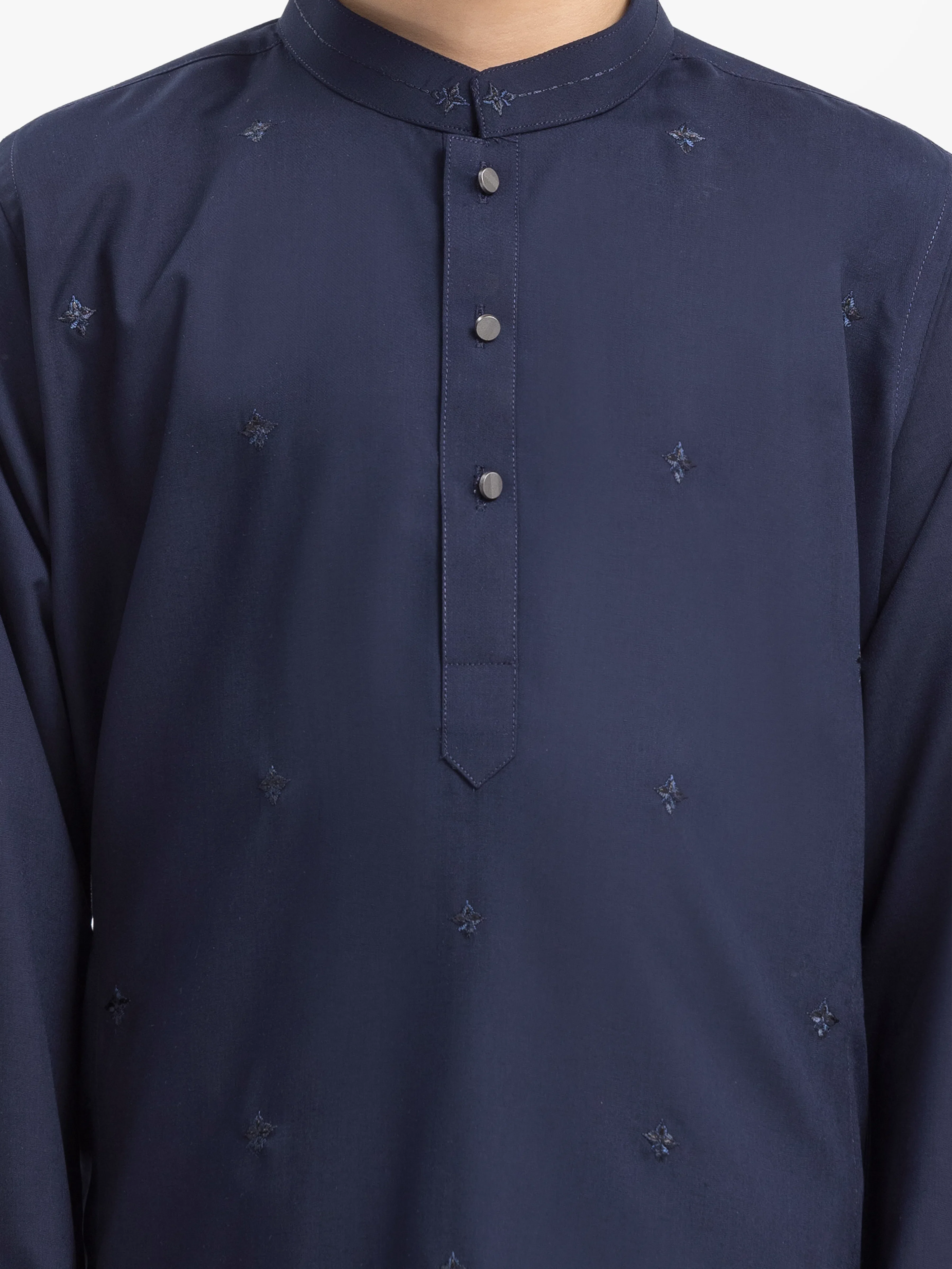 Boy's Navy Blue Kurta Pajama - EBTKP24-007 - Image 4