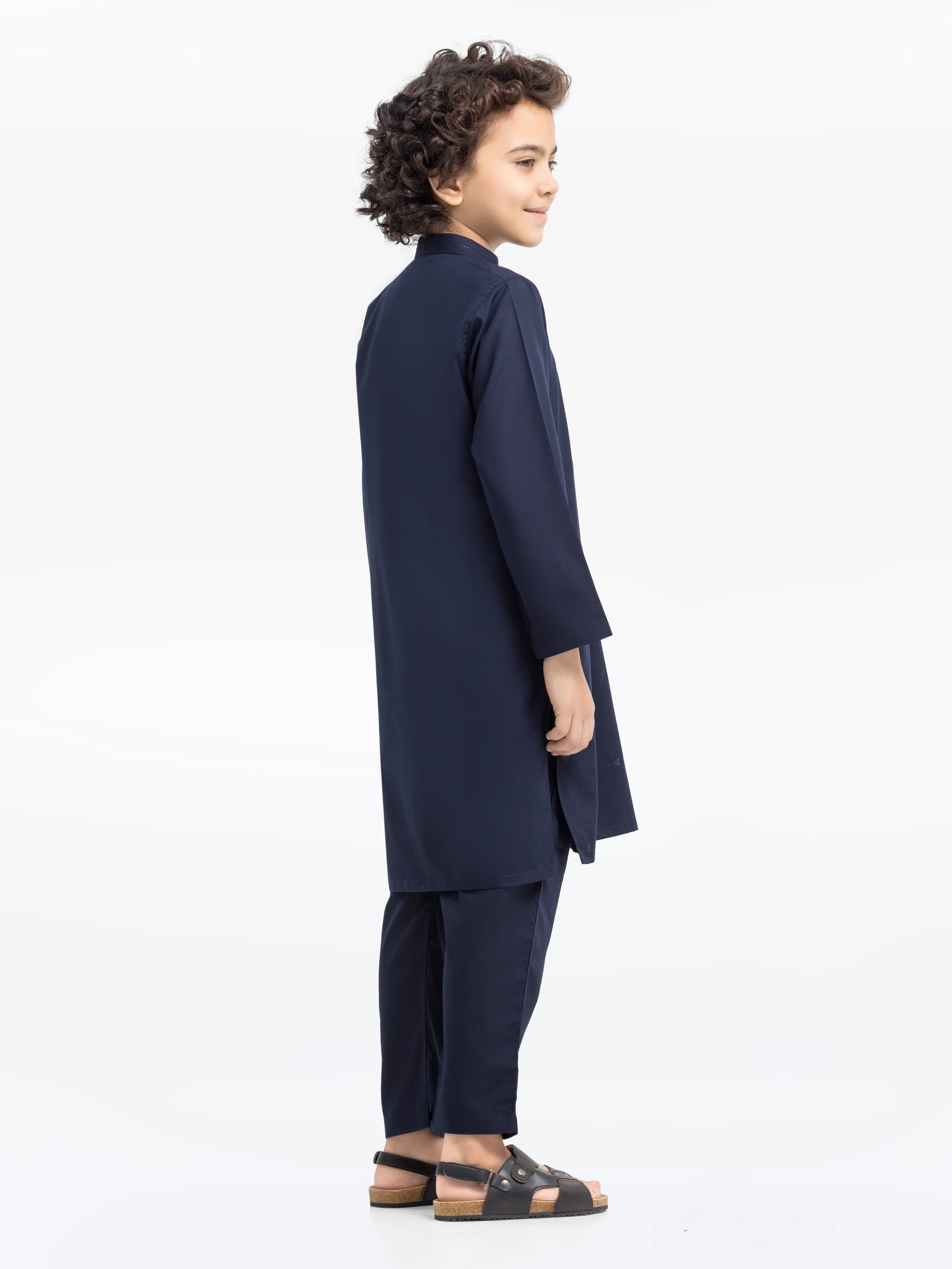 Boy's Navy Blue Kurta Pajama - EBTKP24-007 - Image 5