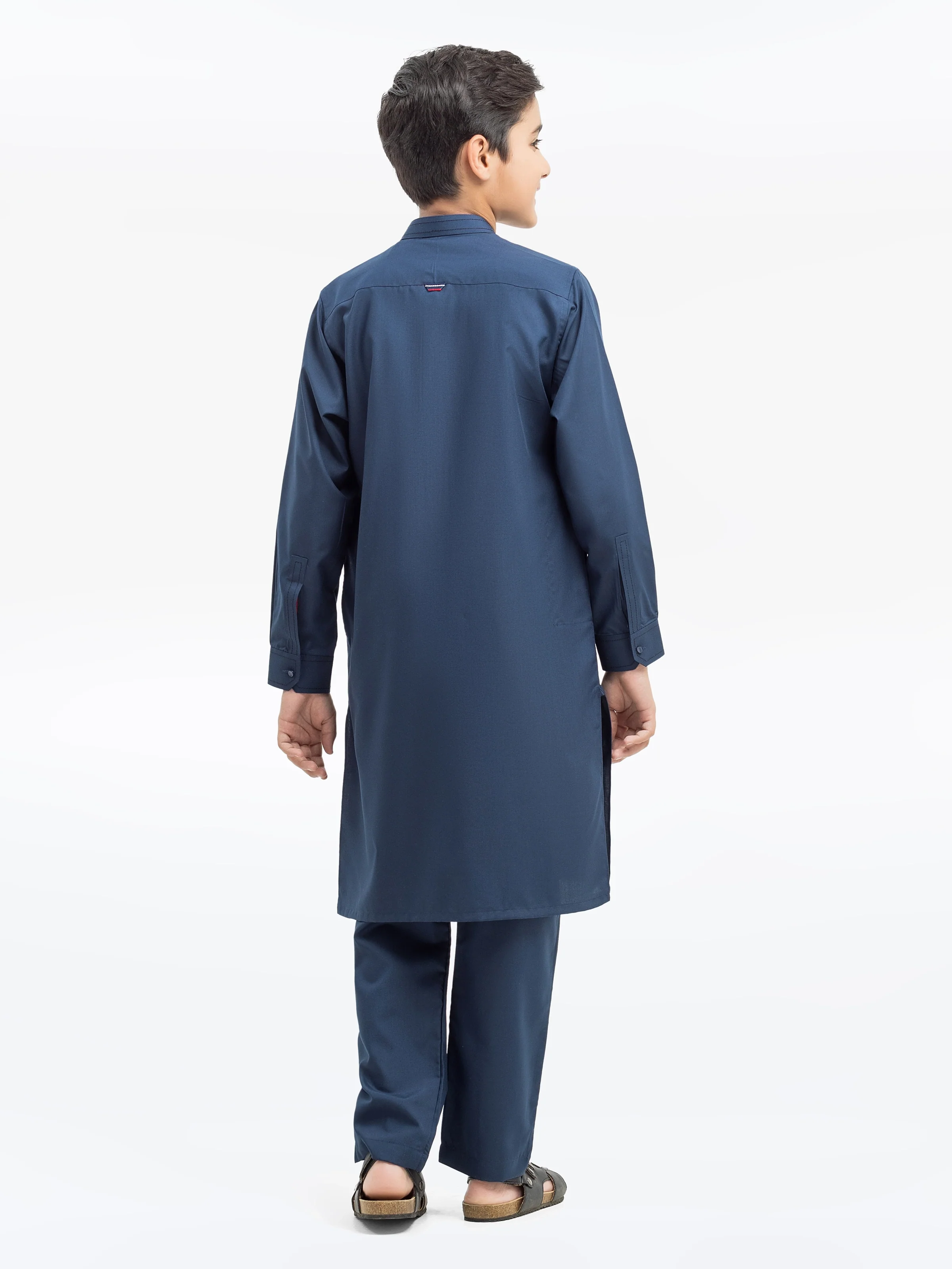 Boy's Navy Blue Kurta Pajama - EBTKP5-019 - Image 5