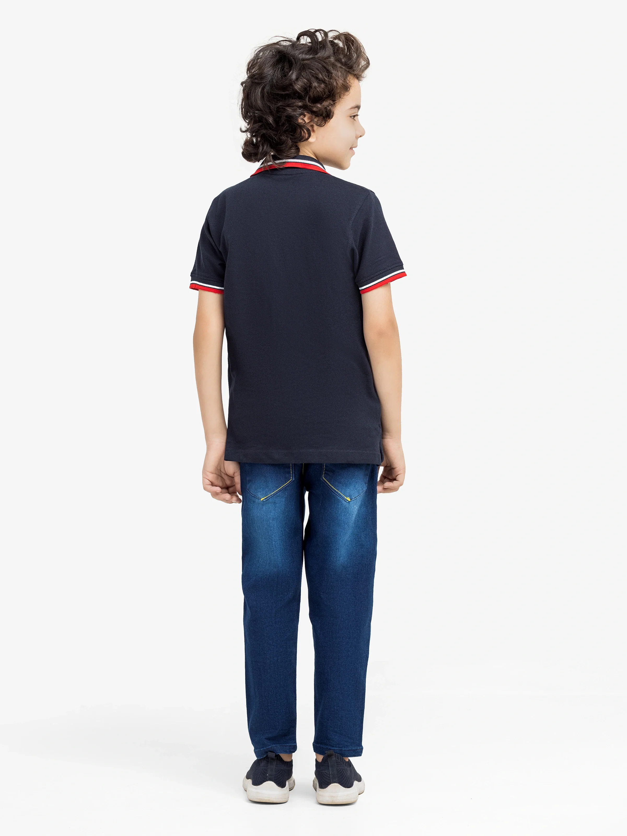 Boy's Navy Blue Polo Shirt - EBTPS24-031 - Image 5