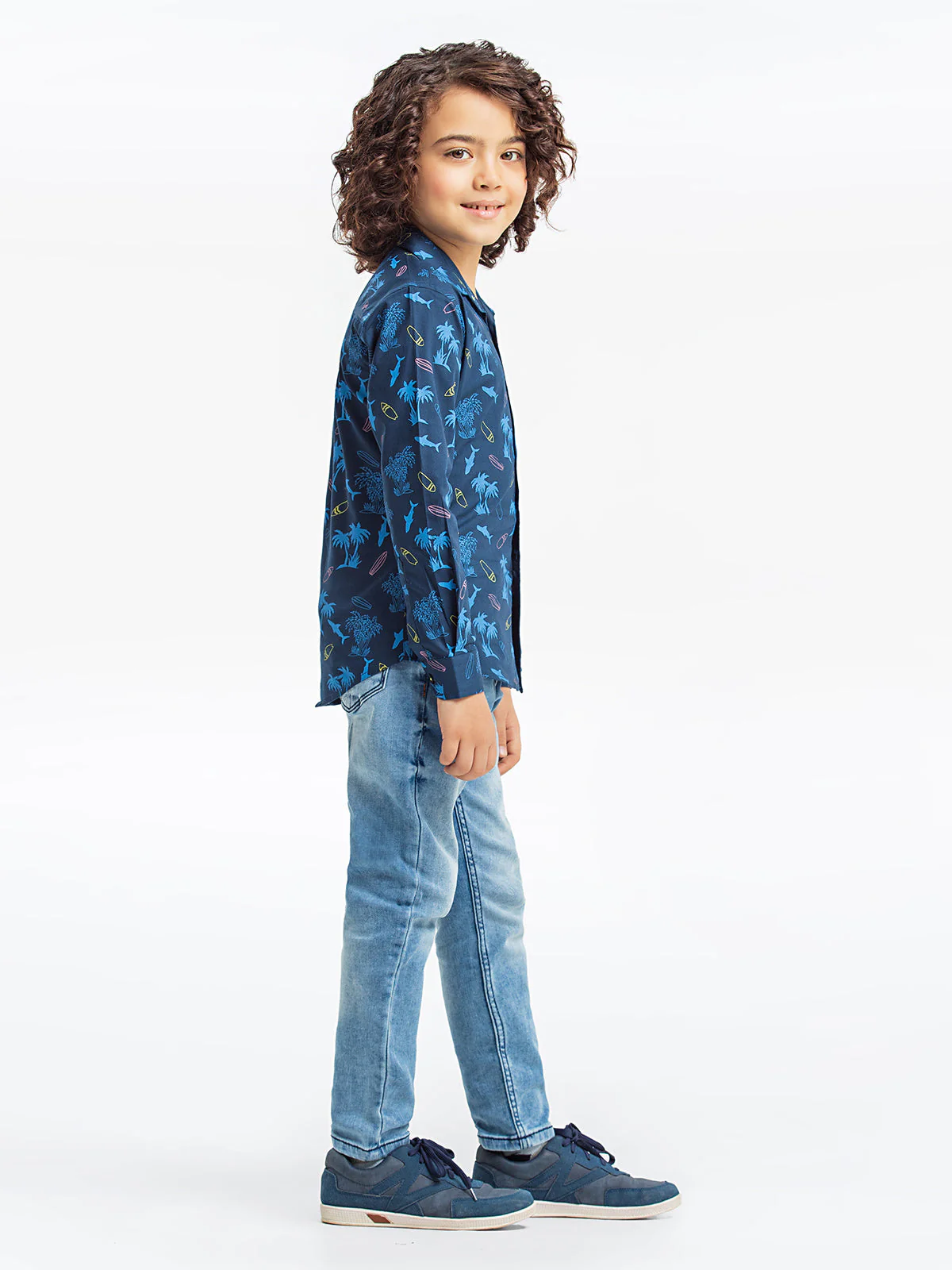 Boy's Navy Blue Shirt - EBTS24-27524 - Image 3