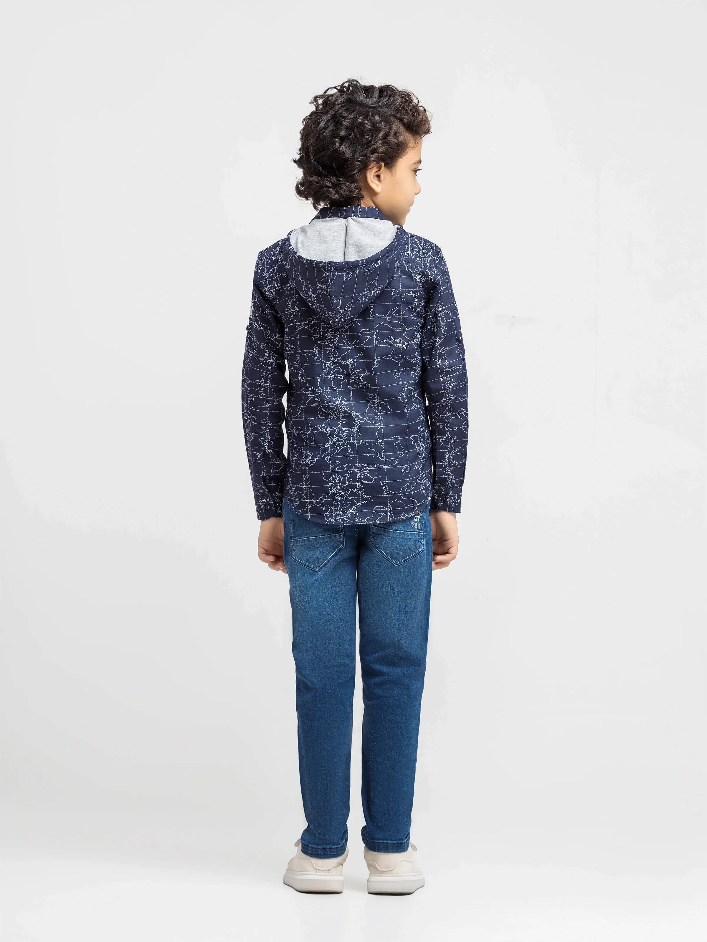 Boy's Navy Blue Shirt - EBTS5-27580-2P - Image 6