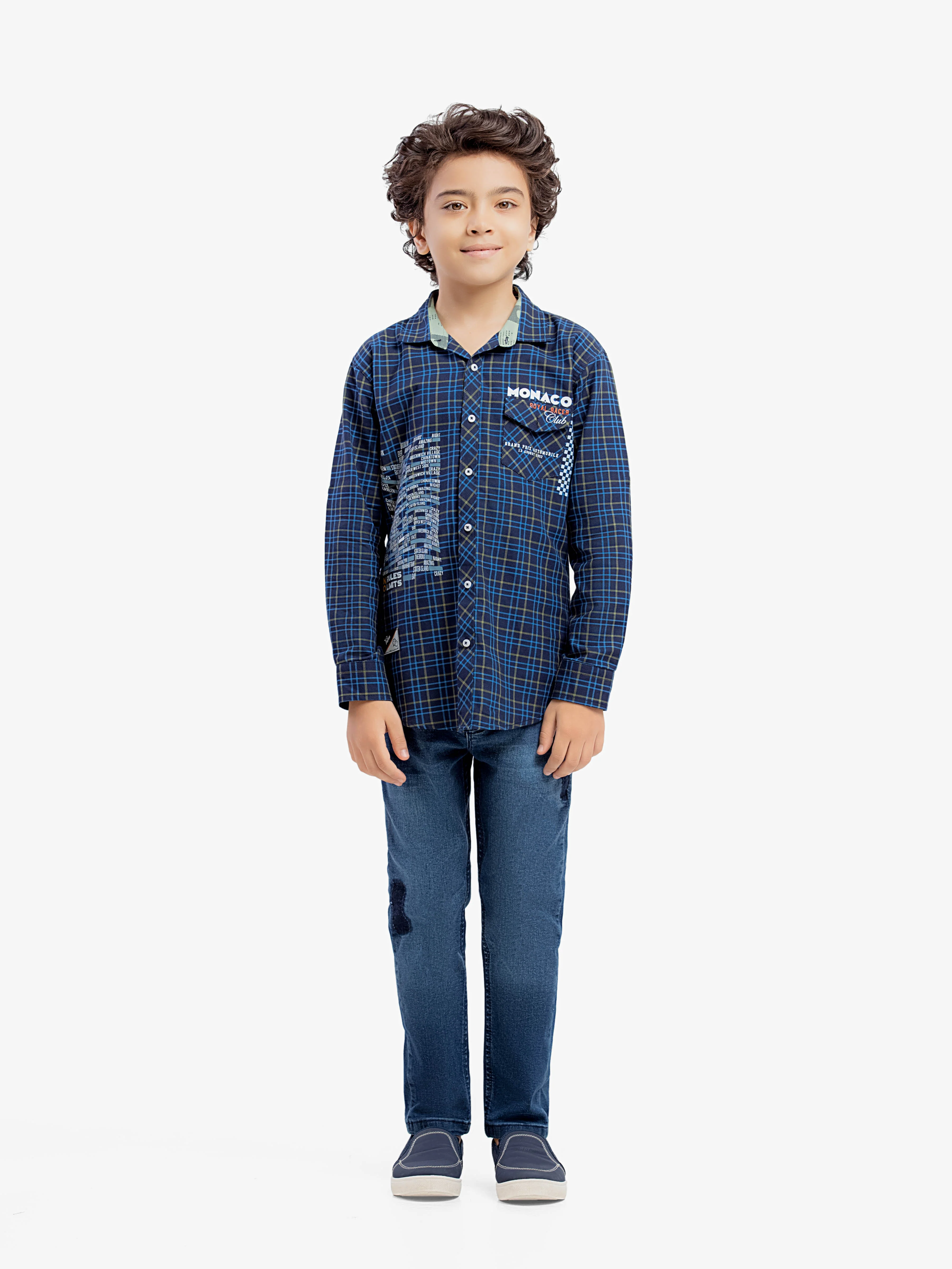 Boy's Navy Blue Shirt - EBTSF5-27666 - Image 2