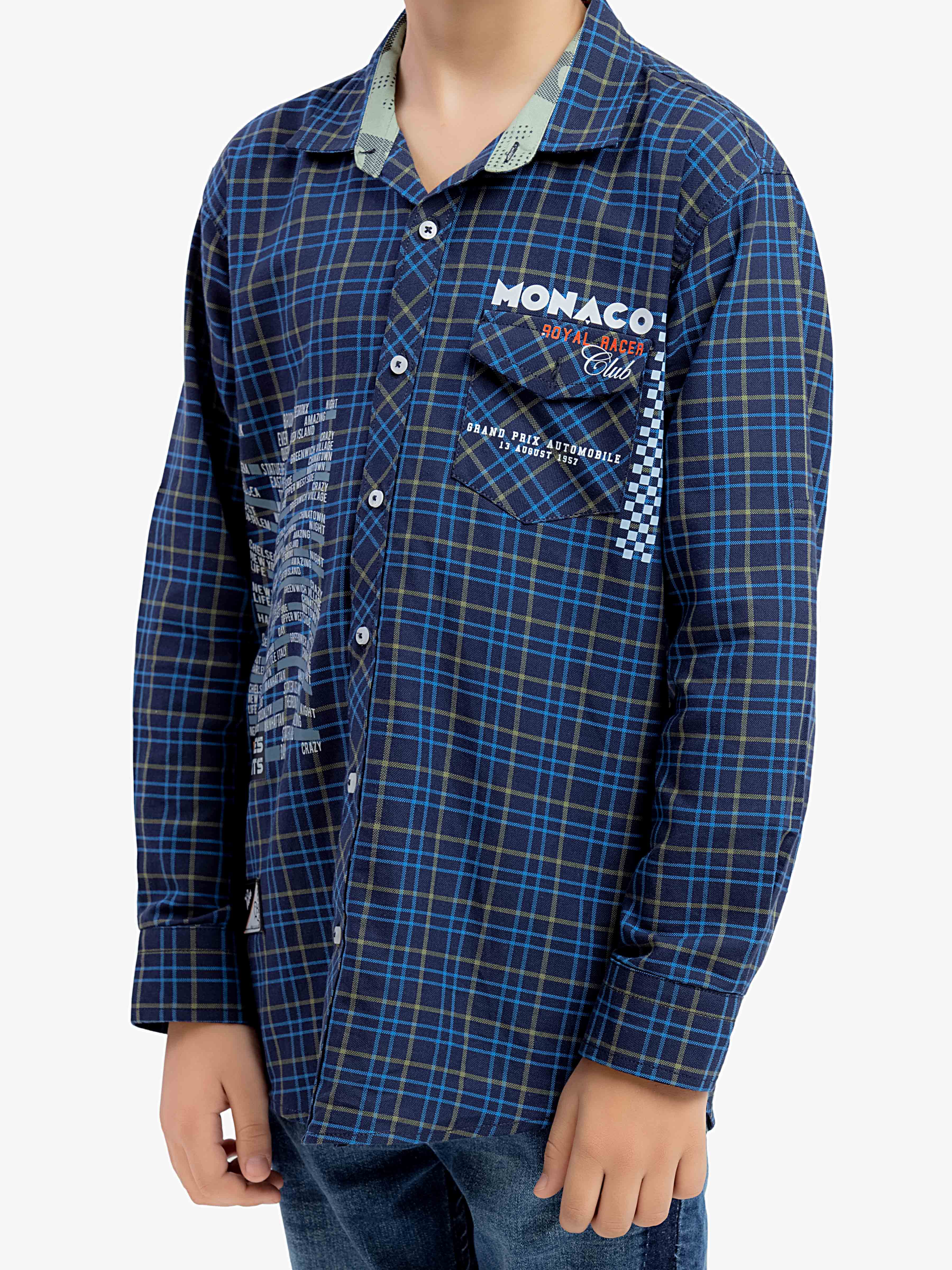 Boy's Navy Blue Shirt - EBTSF5-27666 - Image 3
