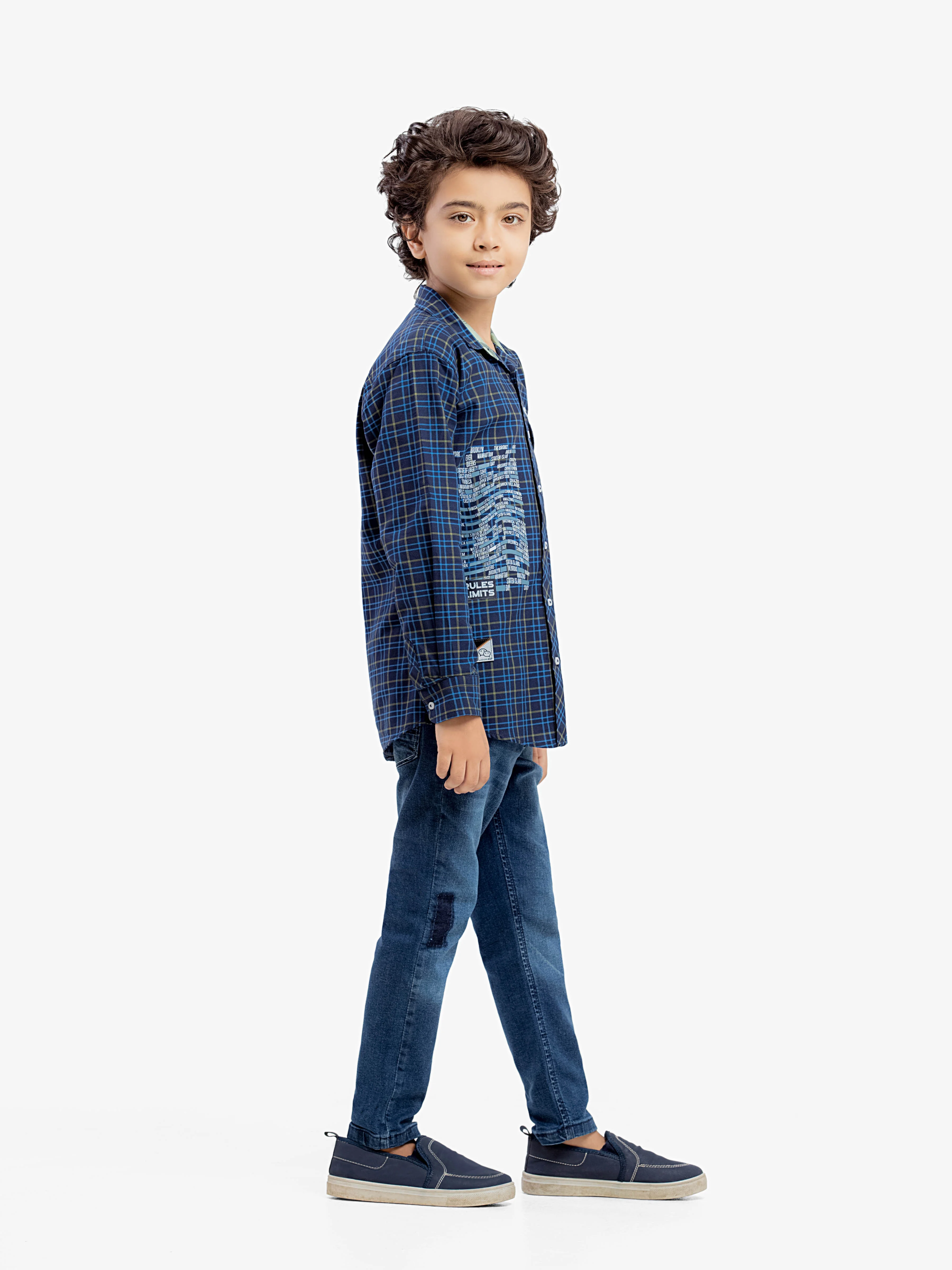 Boy's Navy Blue Shirt - EBTSF5-27666 - Image 4