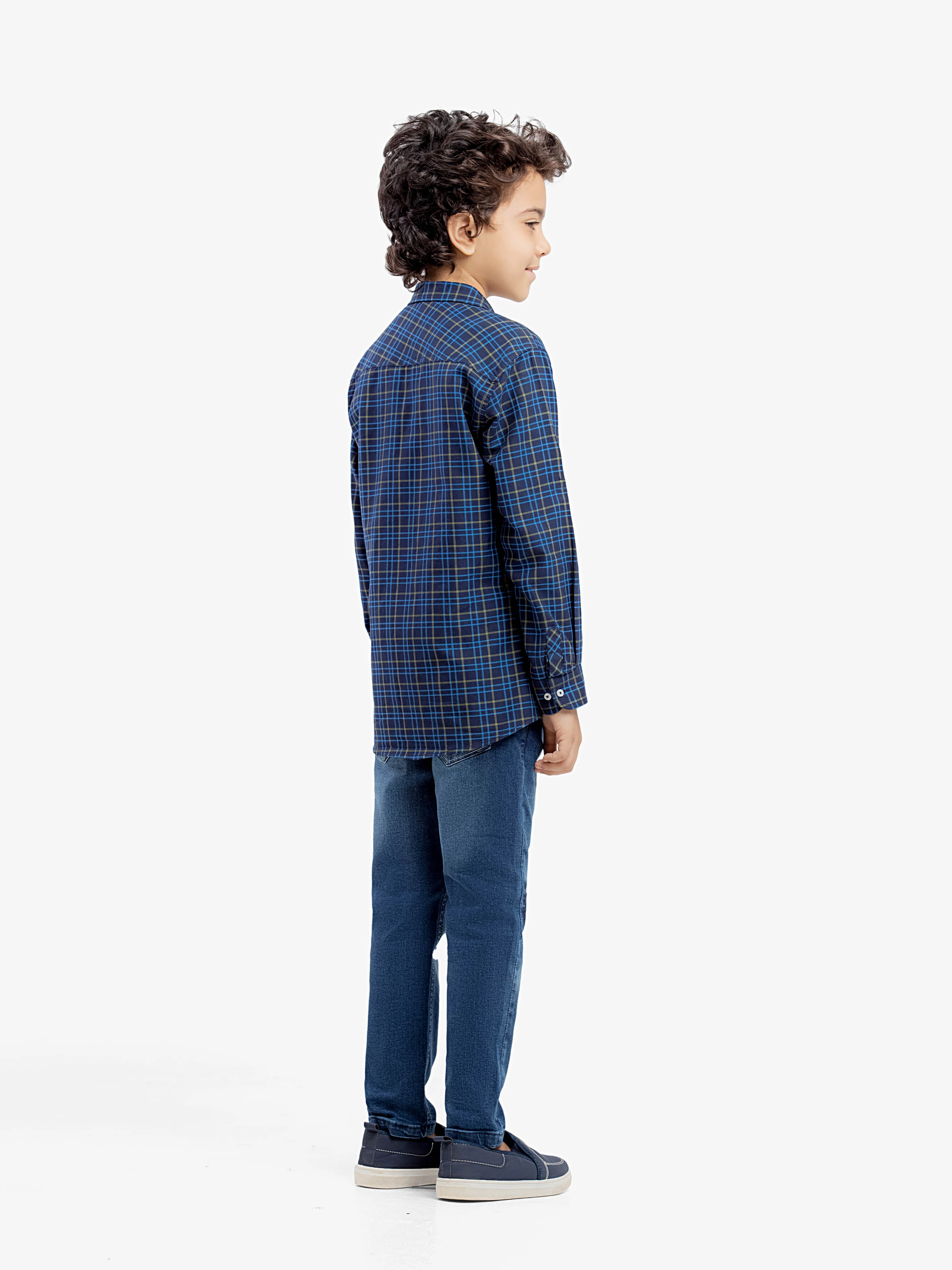 Boy's Navy Blue Shirt - EBTSF5-27666 - Image 5