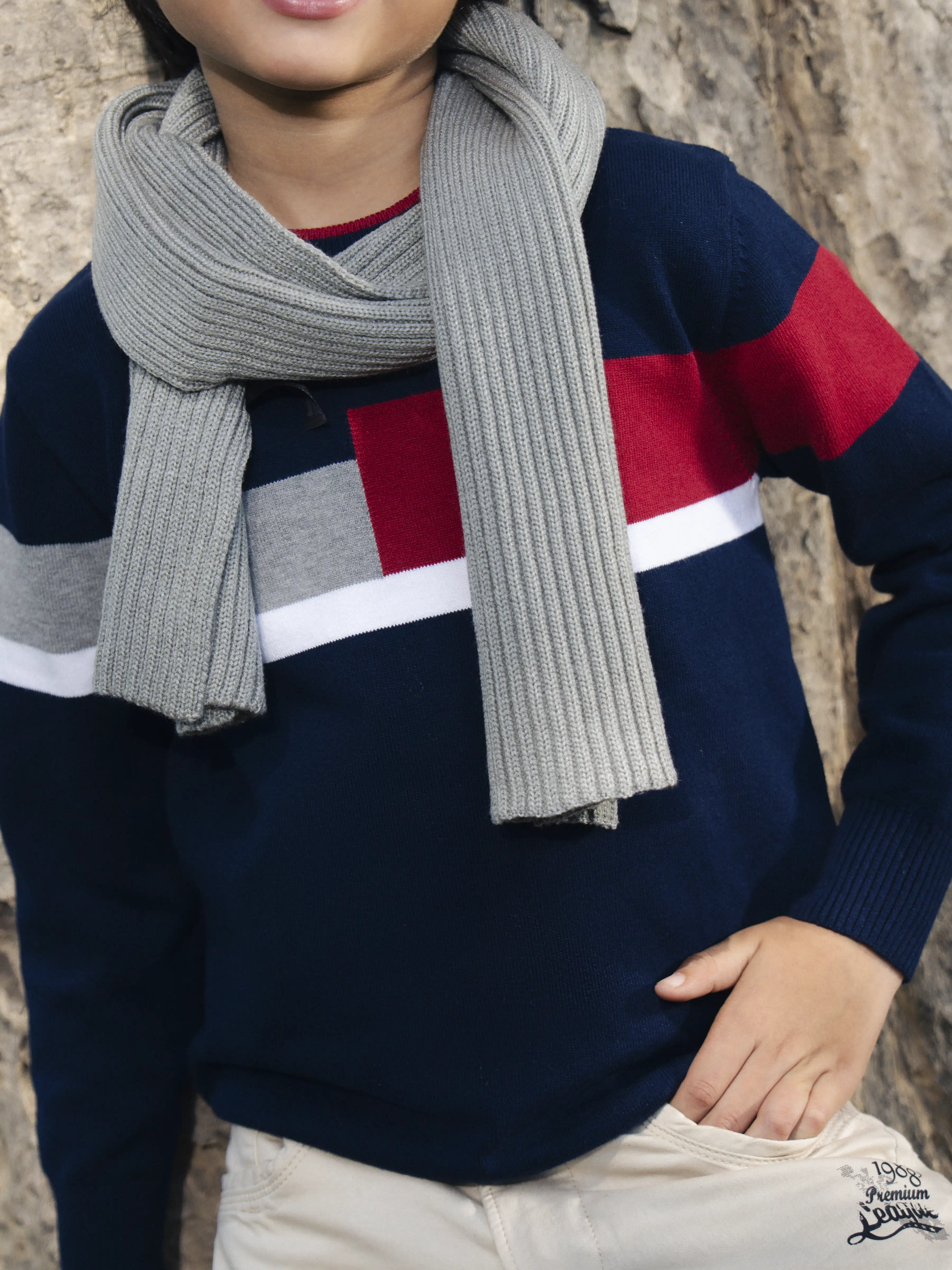 Boy's Navy Blue Sweater - EBTSWT5-003 - Image 2