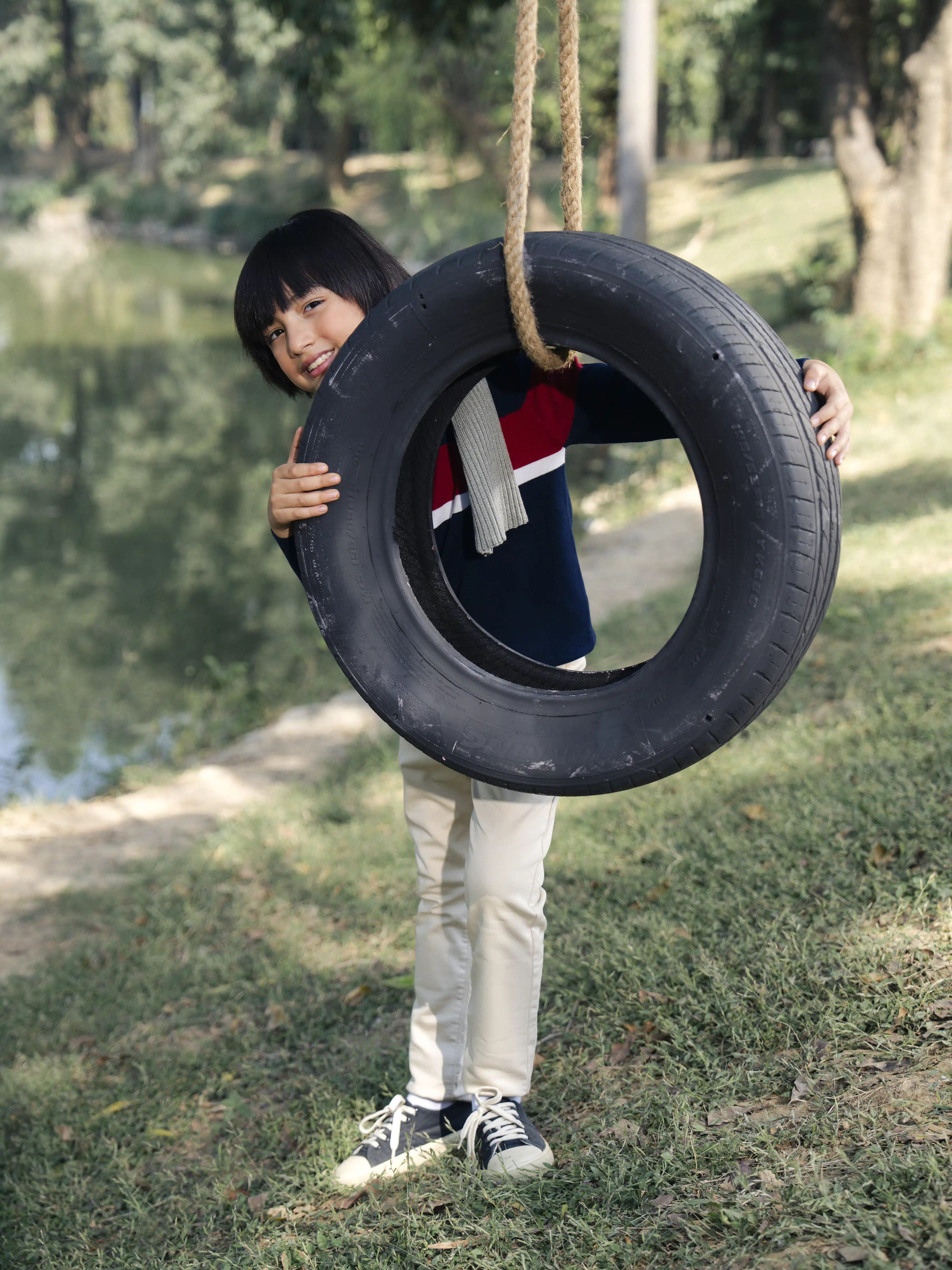 Boy's Navy Blue Sweater - EBTSWT5-003 - Image 3