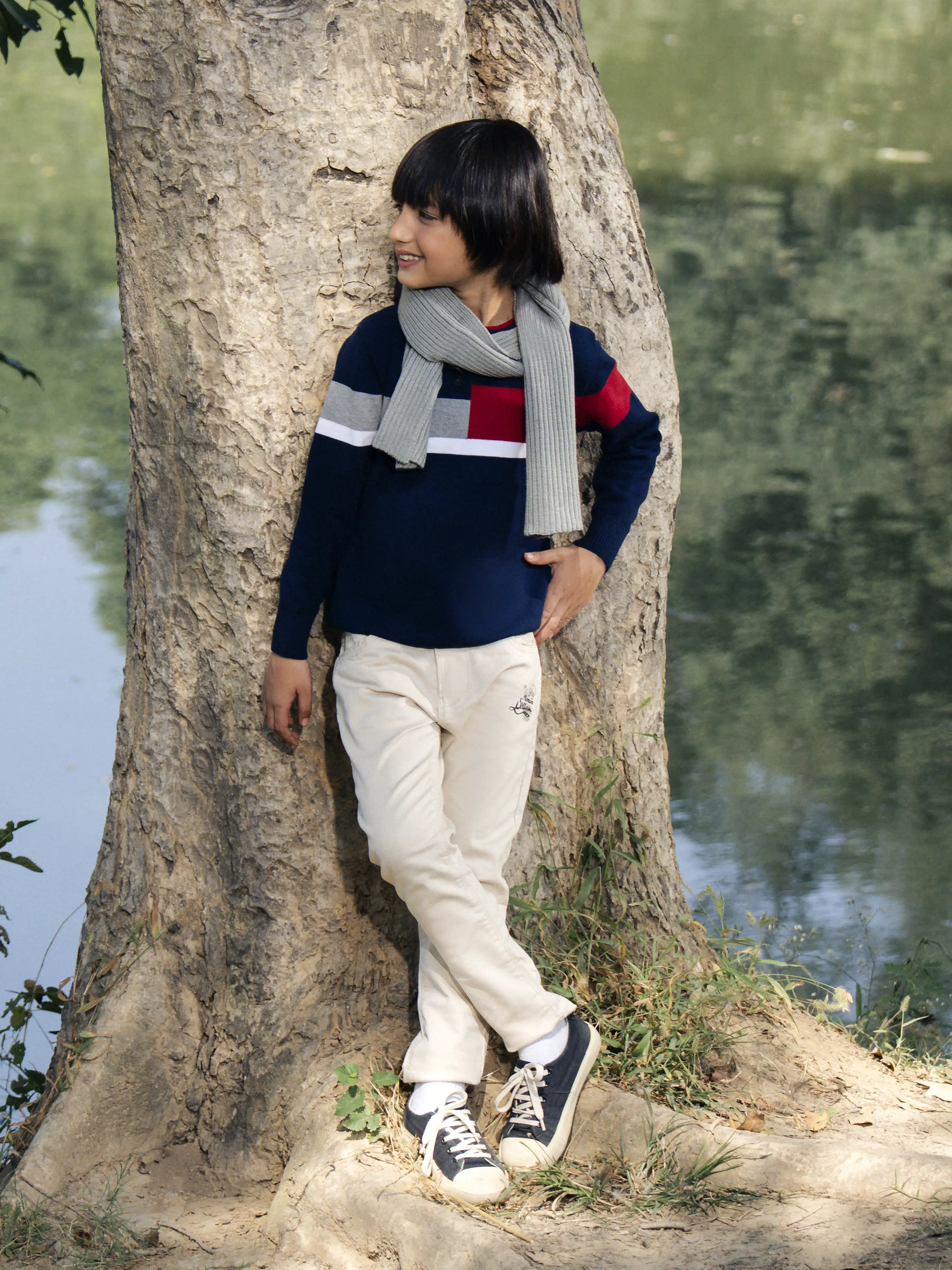 Boy's Navy Blue Sweater - EBTSWT5-003 - Image 5