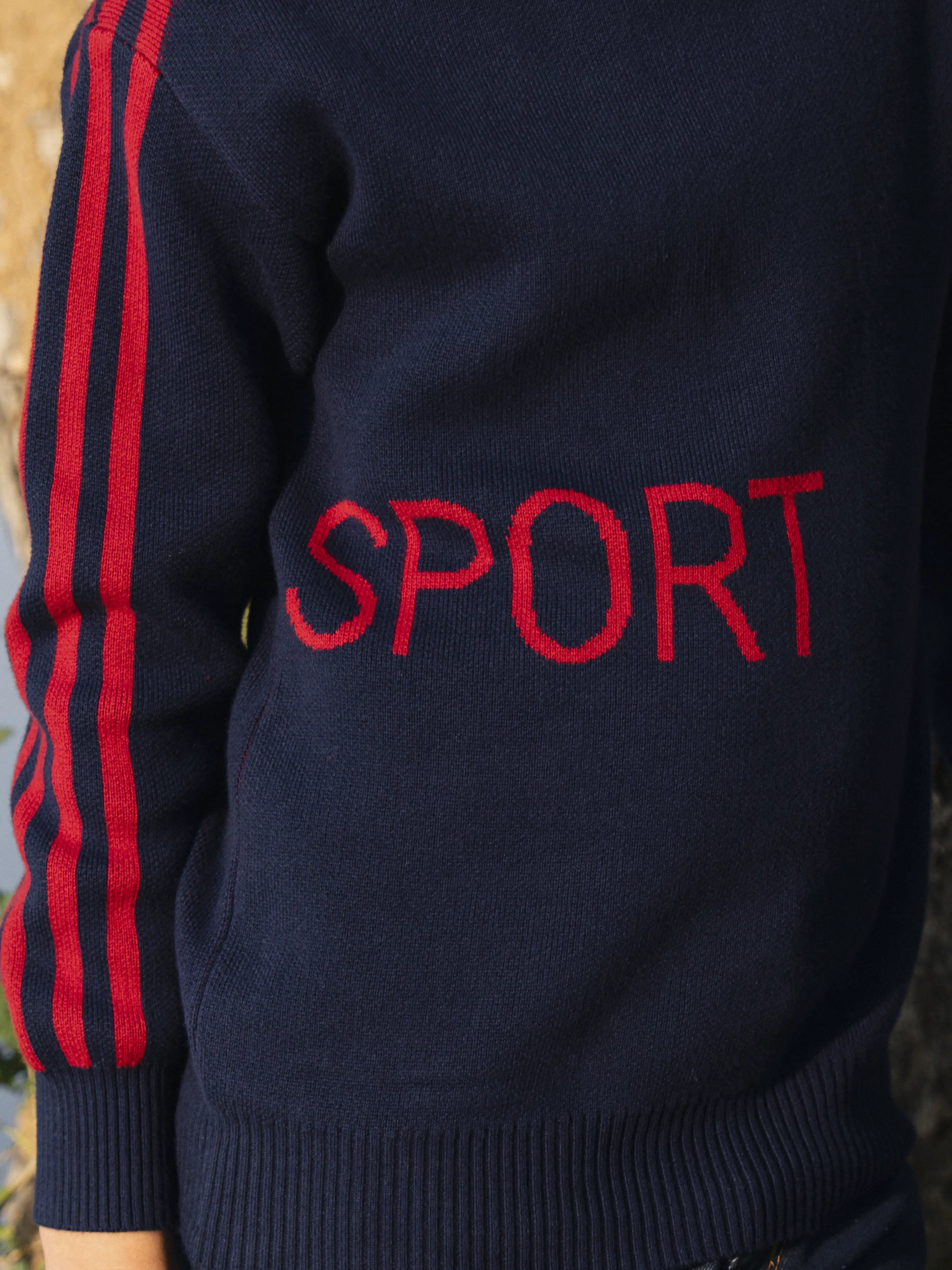 Boy's Navy Blue Sweater - EBTSWT5-008 - Image 3