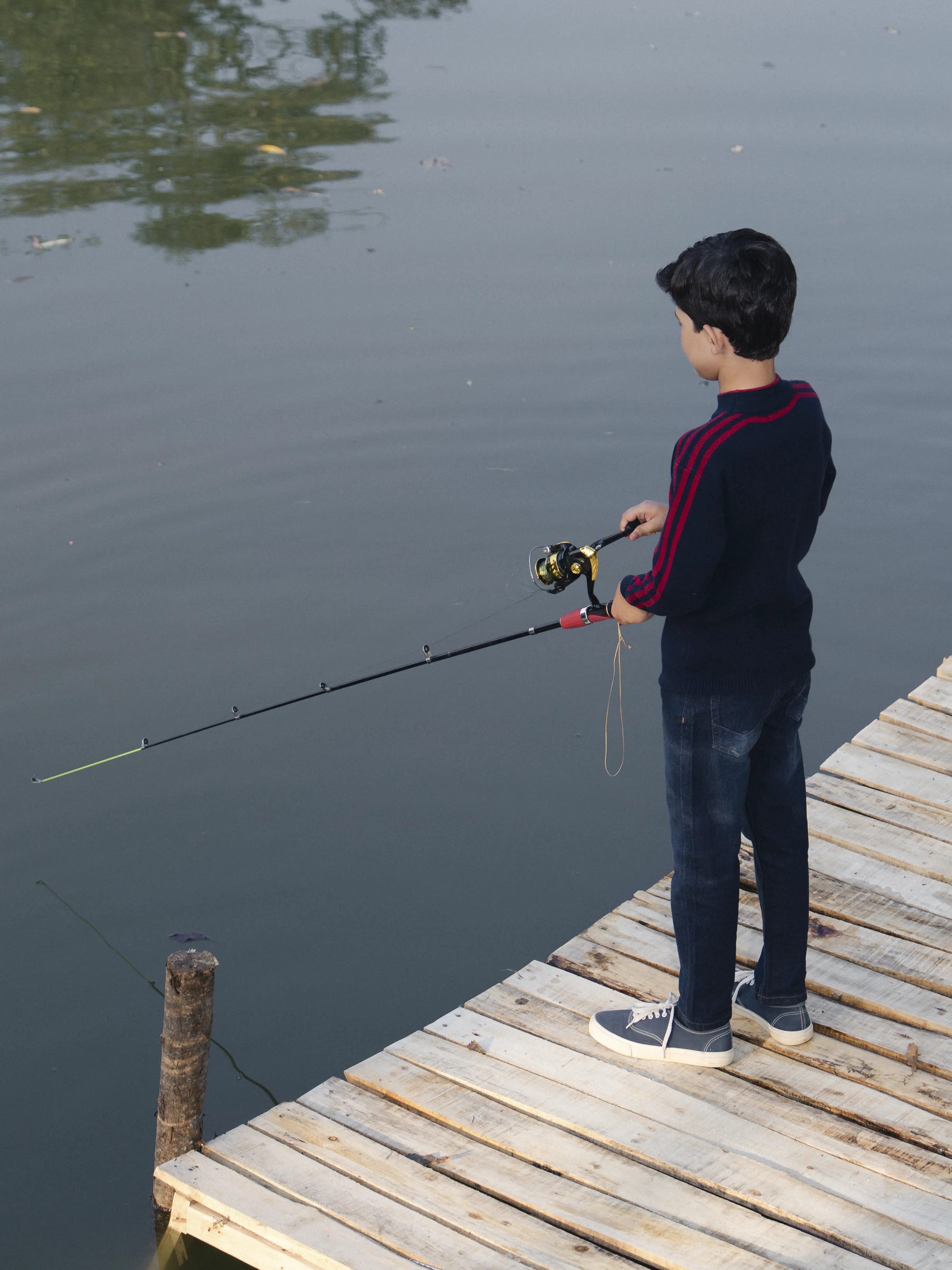 Boy's Navy Blue Sweater - EBTSWT5-008 - Image 5