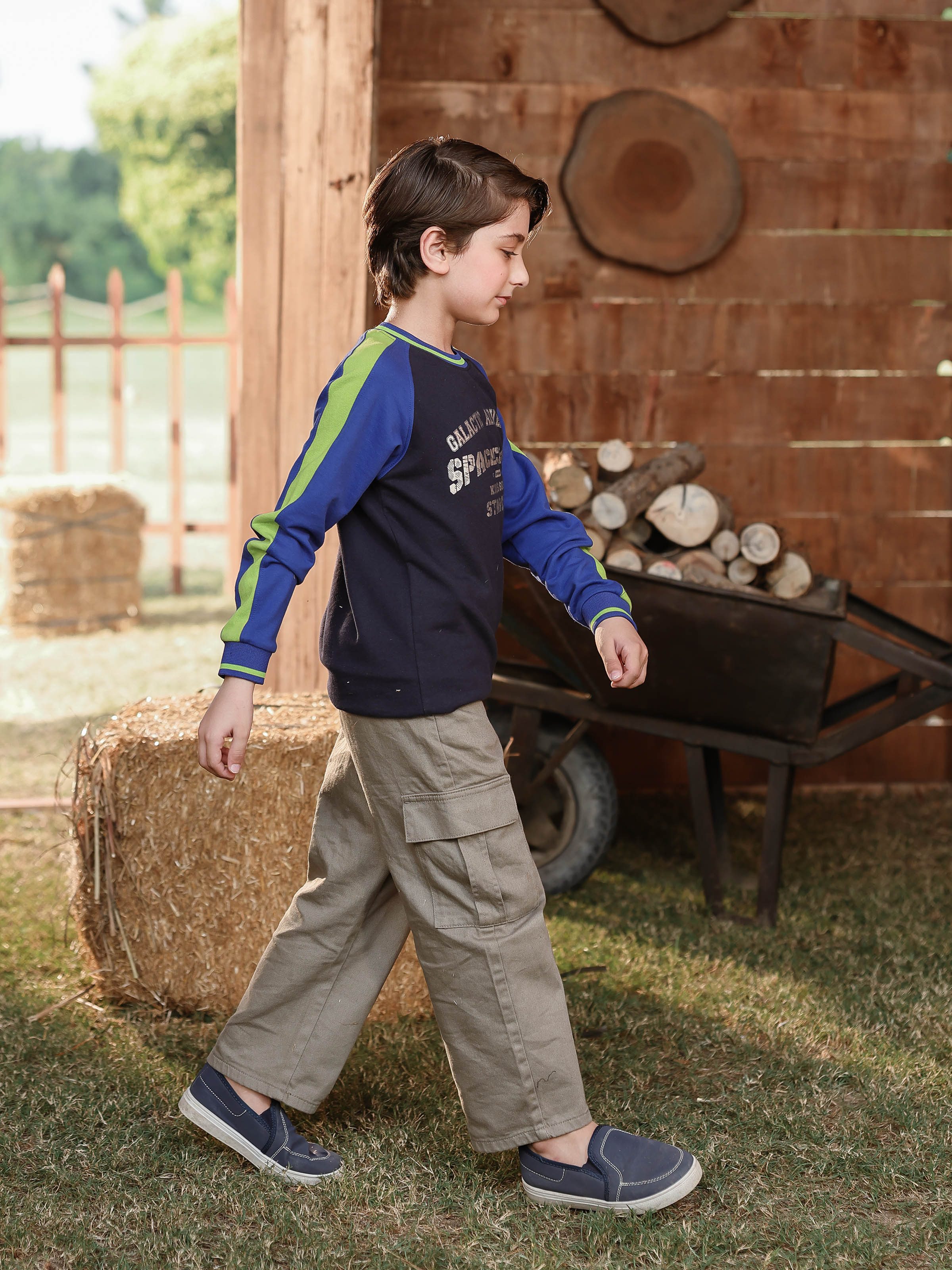 Boy's Navy Blue Sweatshirt - EBTSS5-012 - Image 3