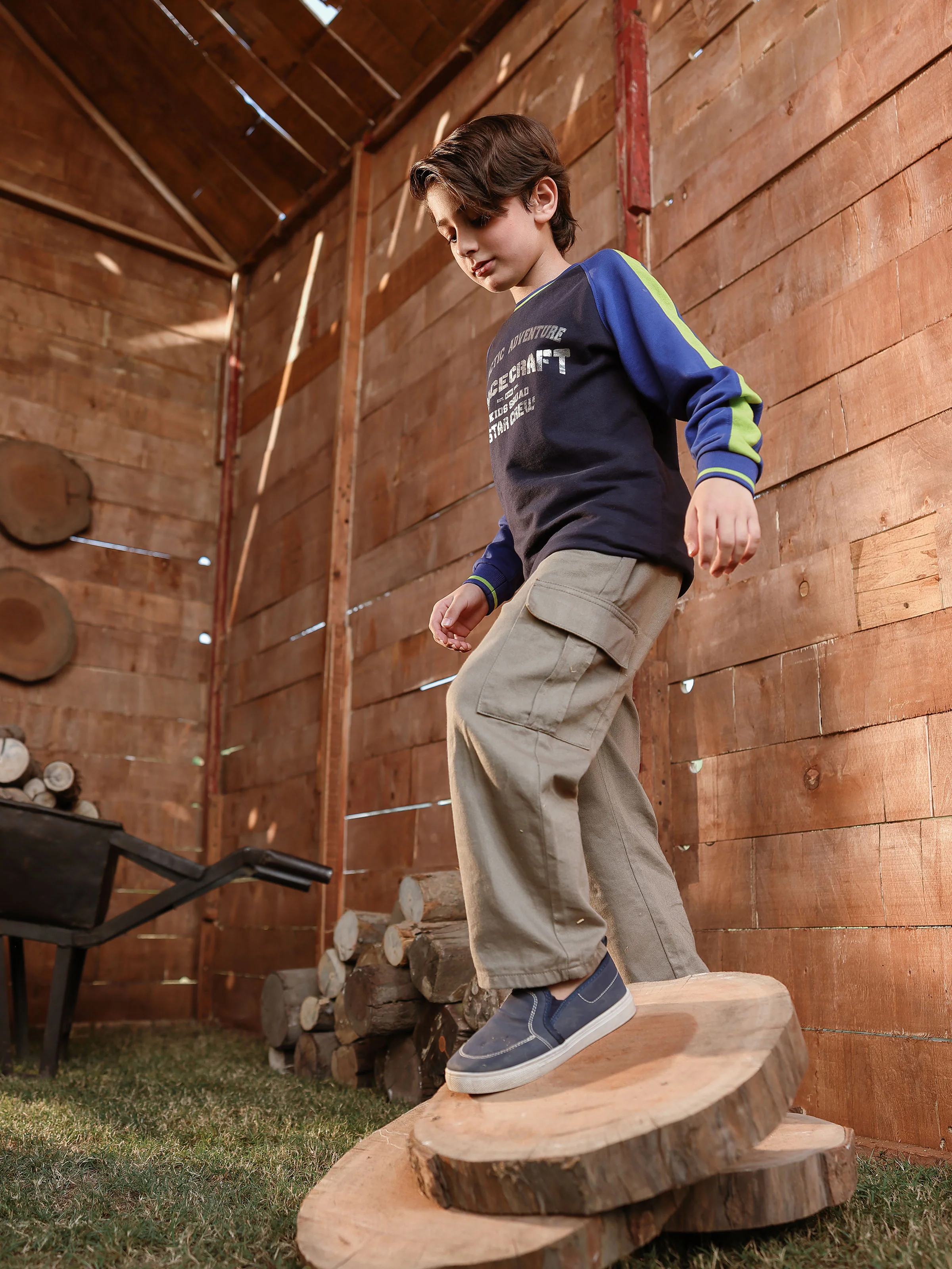 Boy's Navy Blue Sweatshirt - EBTSS5-012 - Image 4