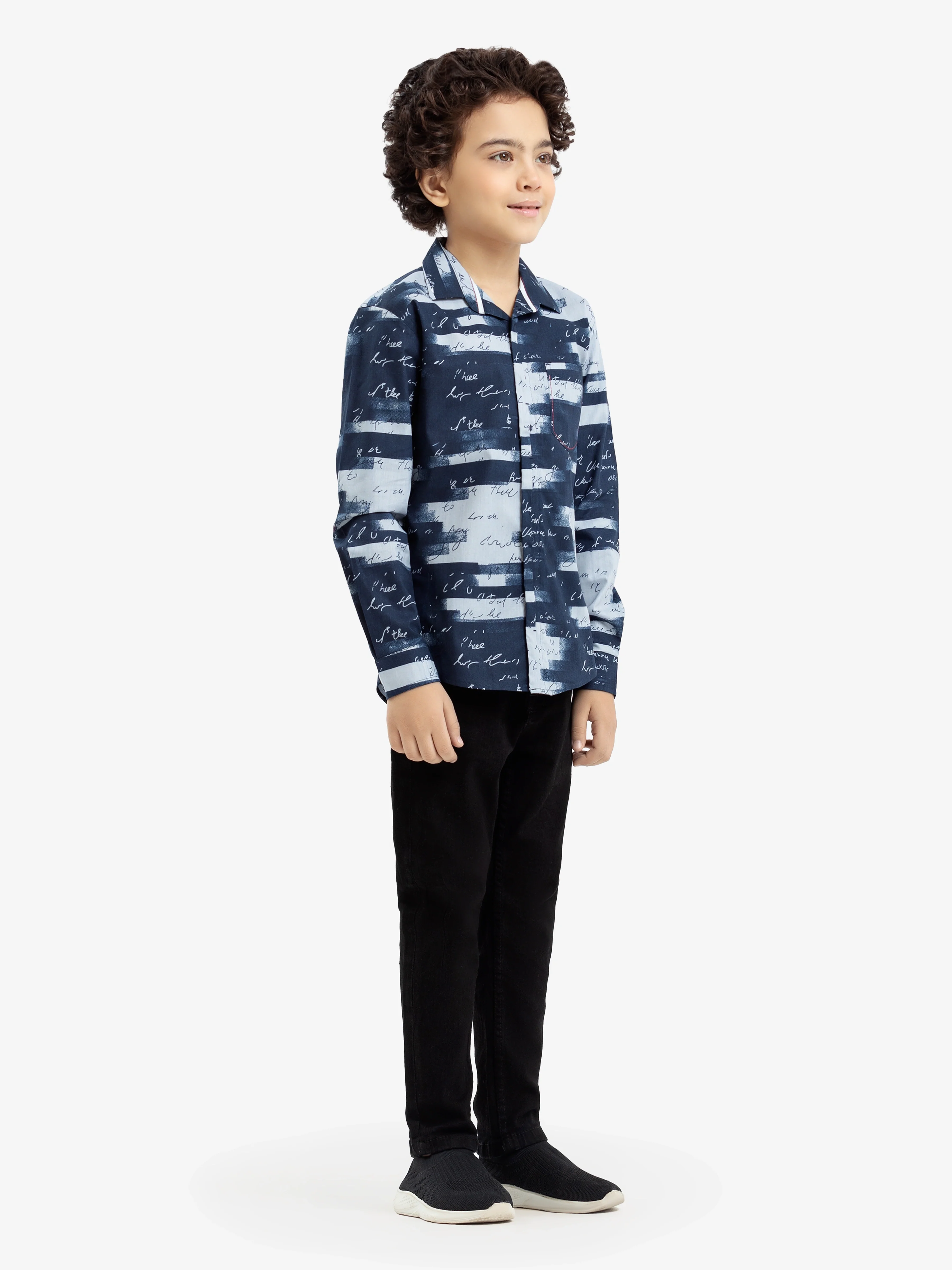 Boy's Navy & Grey Shirt - EBTS24-27545 - Image 3