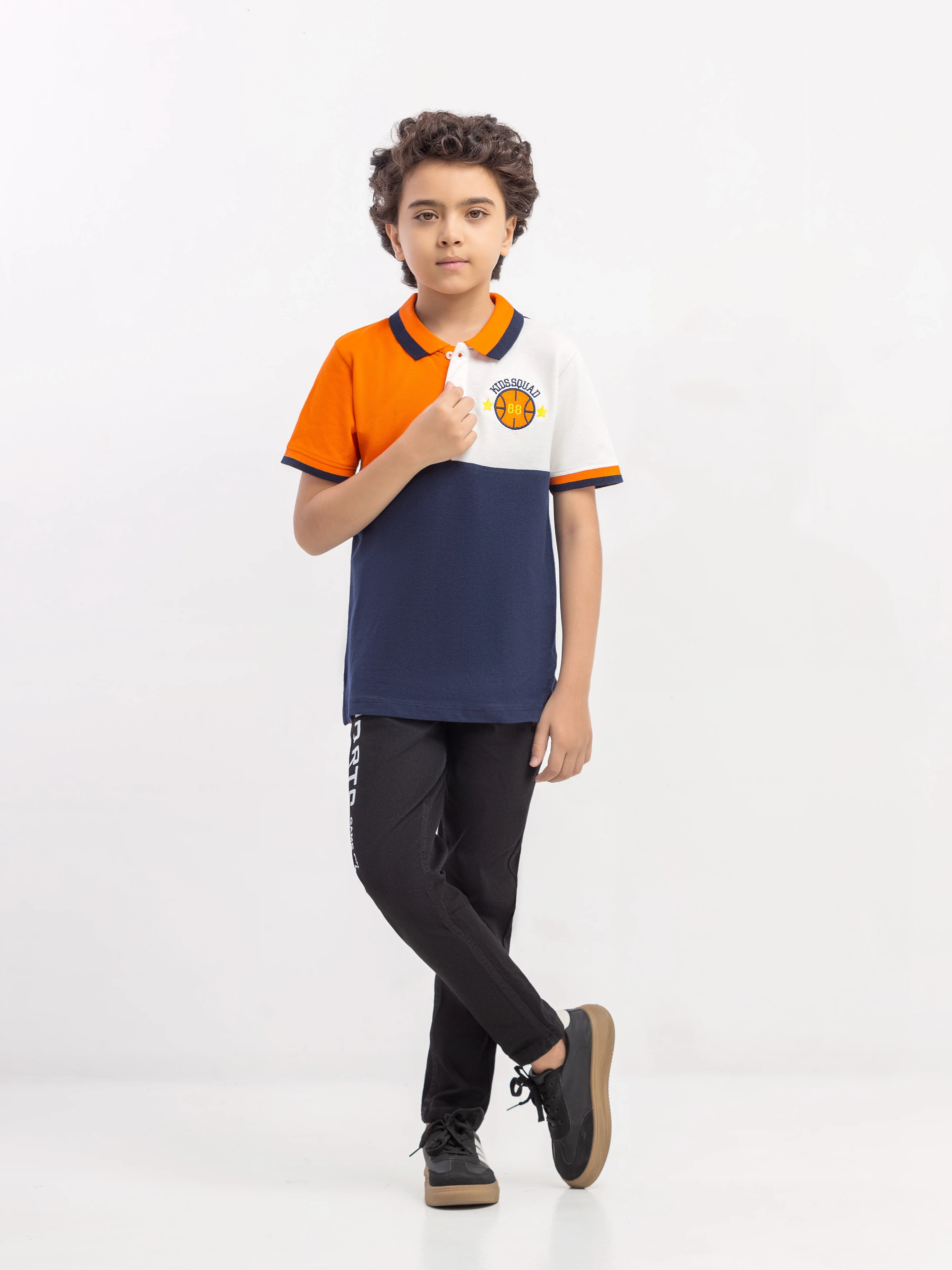 Boy's Navy Polo Shirt - EBTPS6-006 - Image 2