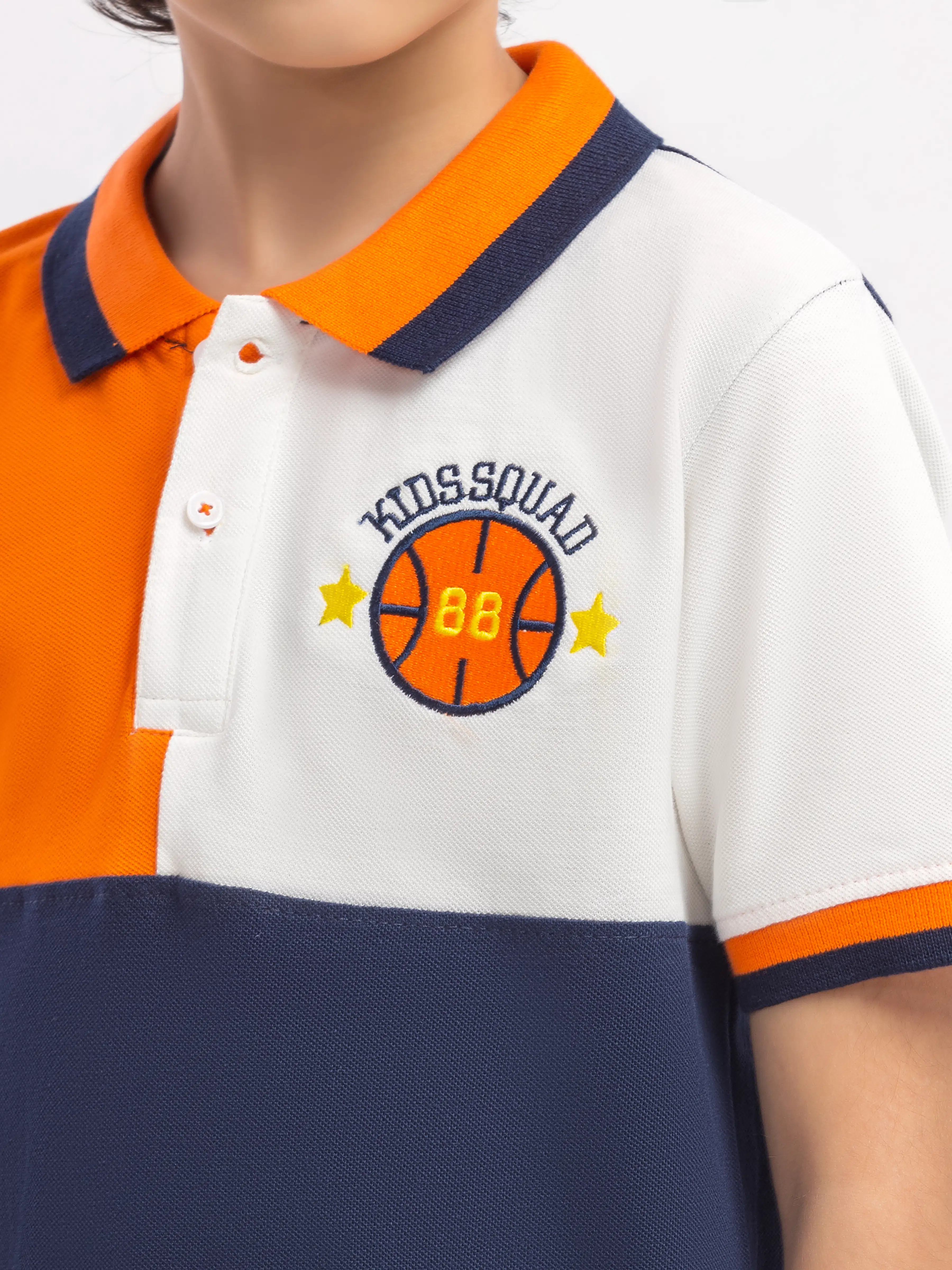 Boy's Navy Polo Shirt - EBTPS6-006 - Image 3