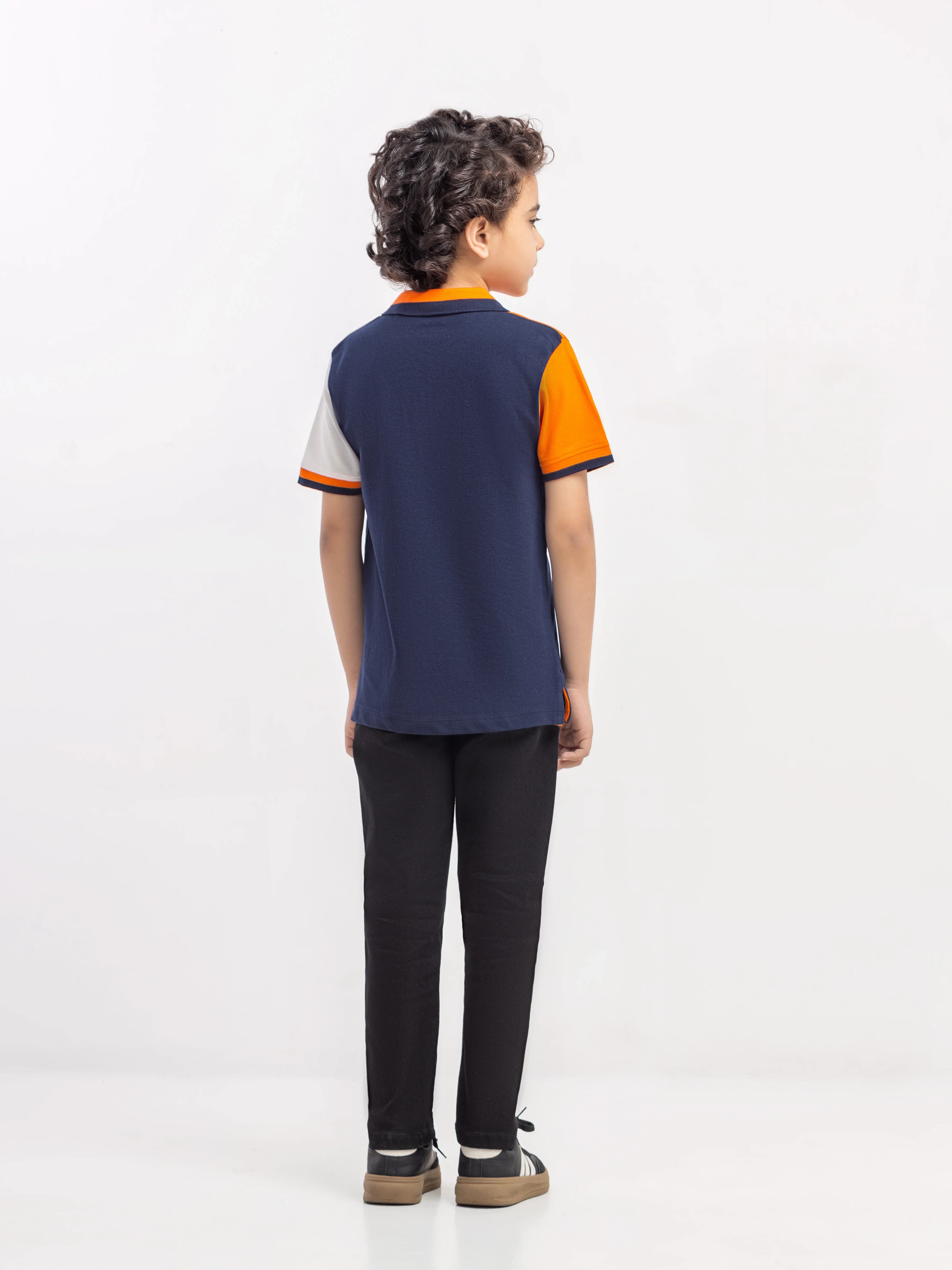 Boy's Navy Polo Shirt - EBTPS6-006 - Image 4