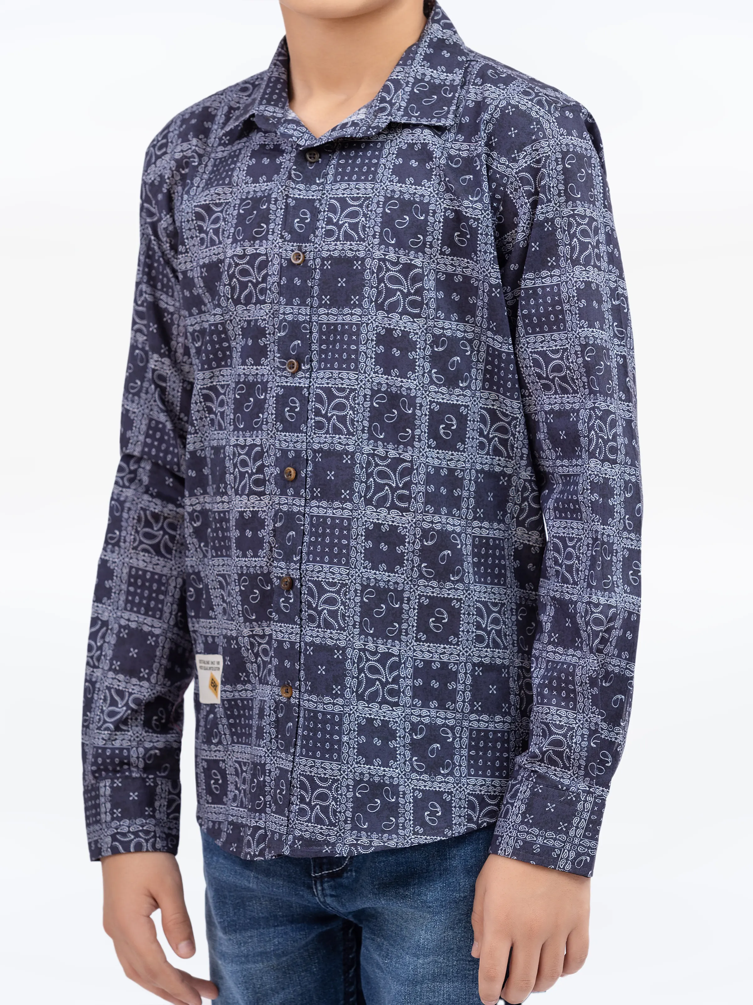 Boy's Navy Shirt - EBTS5-27634 - Image 3