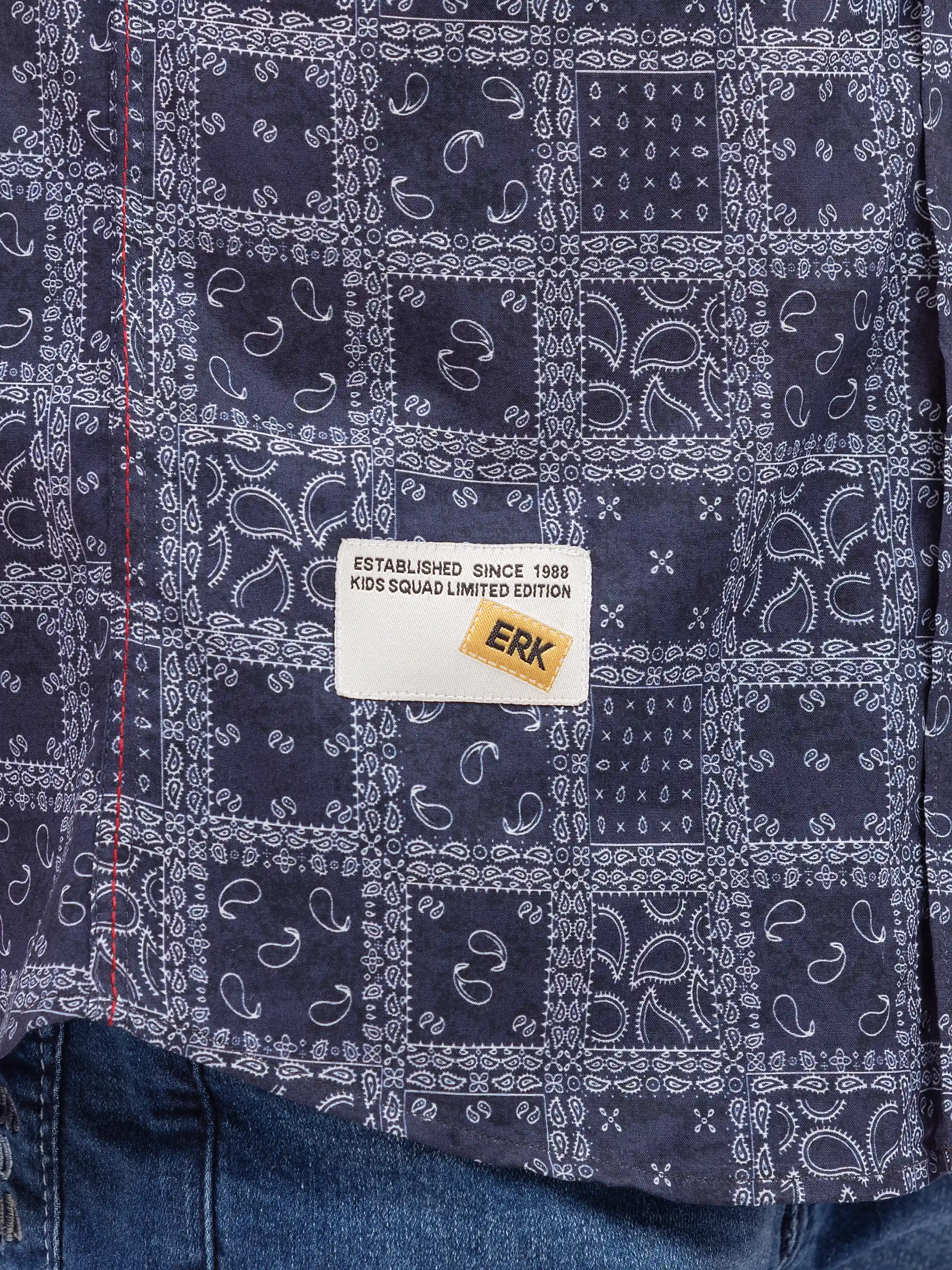 Boy's Navy Shirt - EBTS5-27634 - Image 4