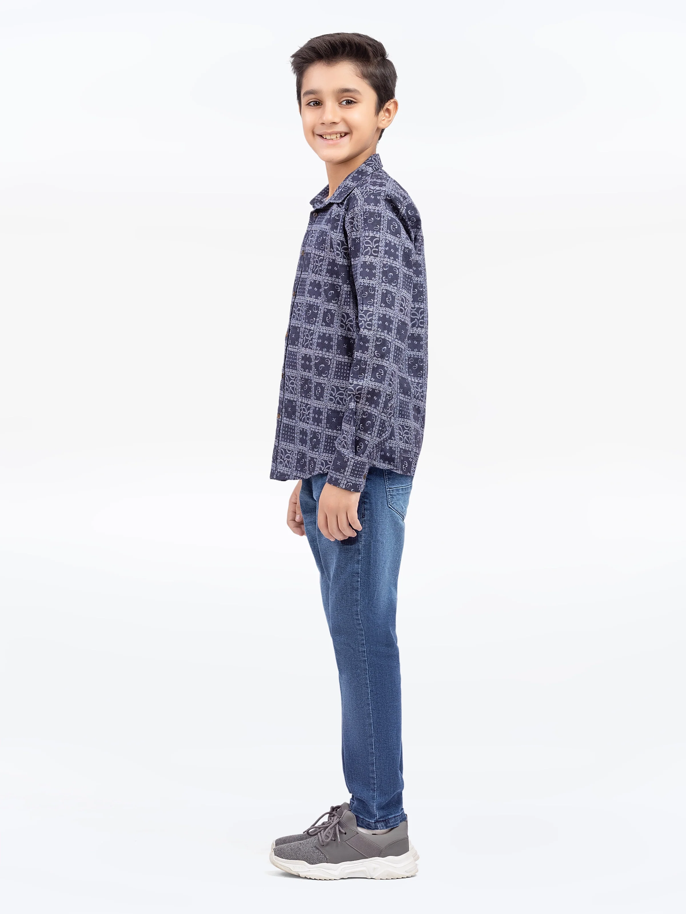 Boy's Navy Shirt - EBTS5-27634 - Image 5