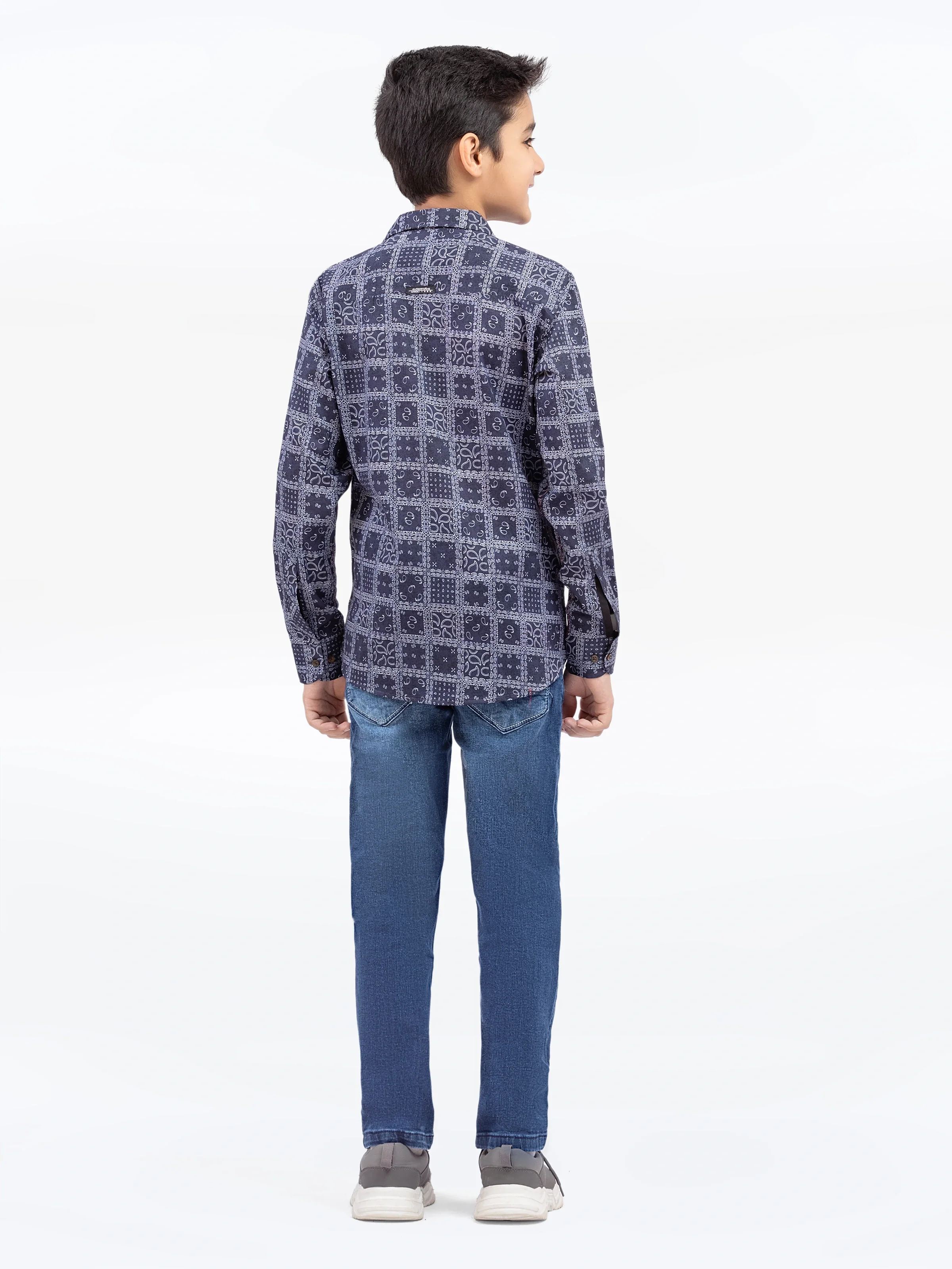 Boy's Navy Shirt - EBTS5-27634 - Image 6