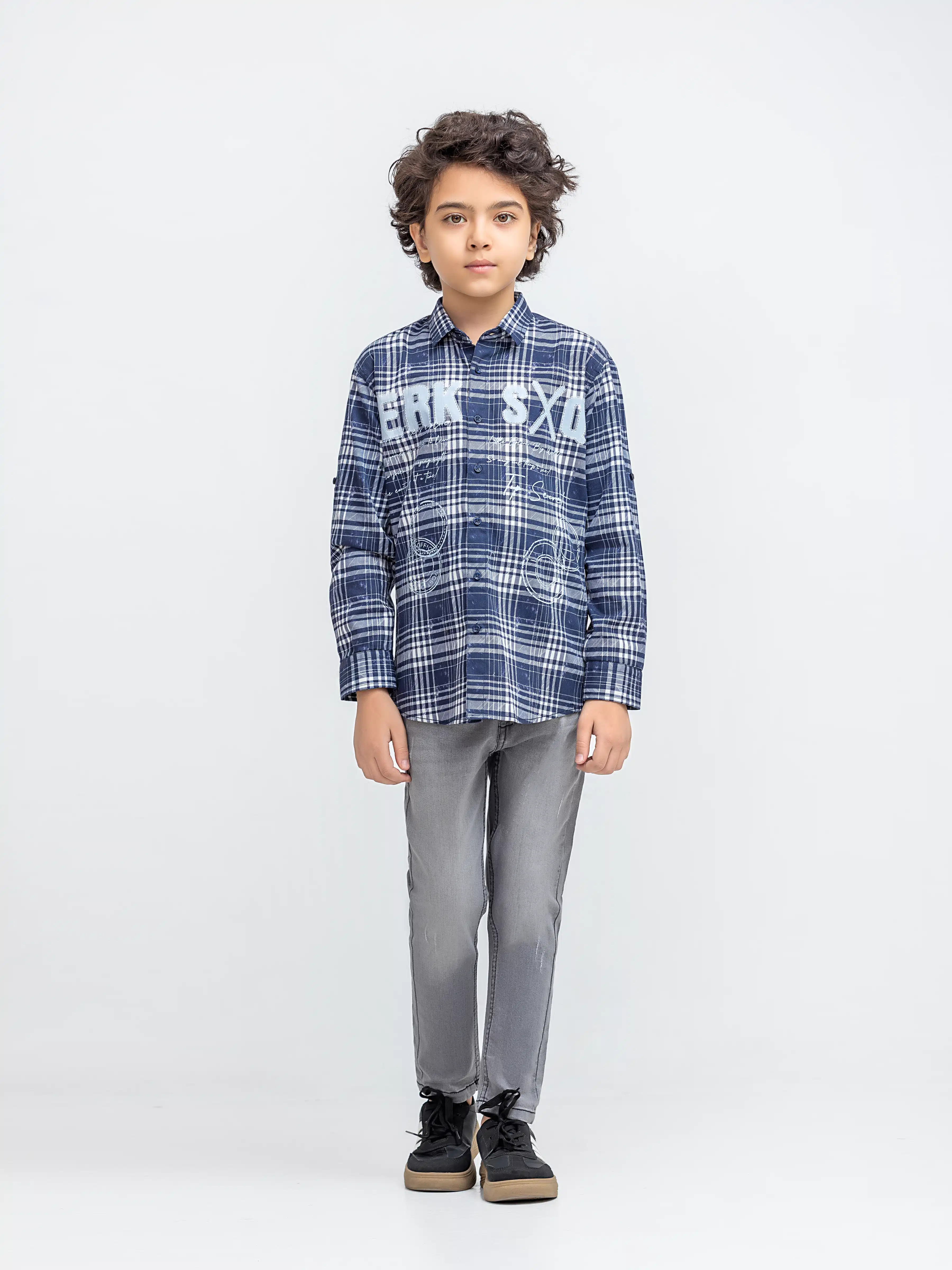 Boy's Navy Shirt - EBTSF5-27674 - Image 2