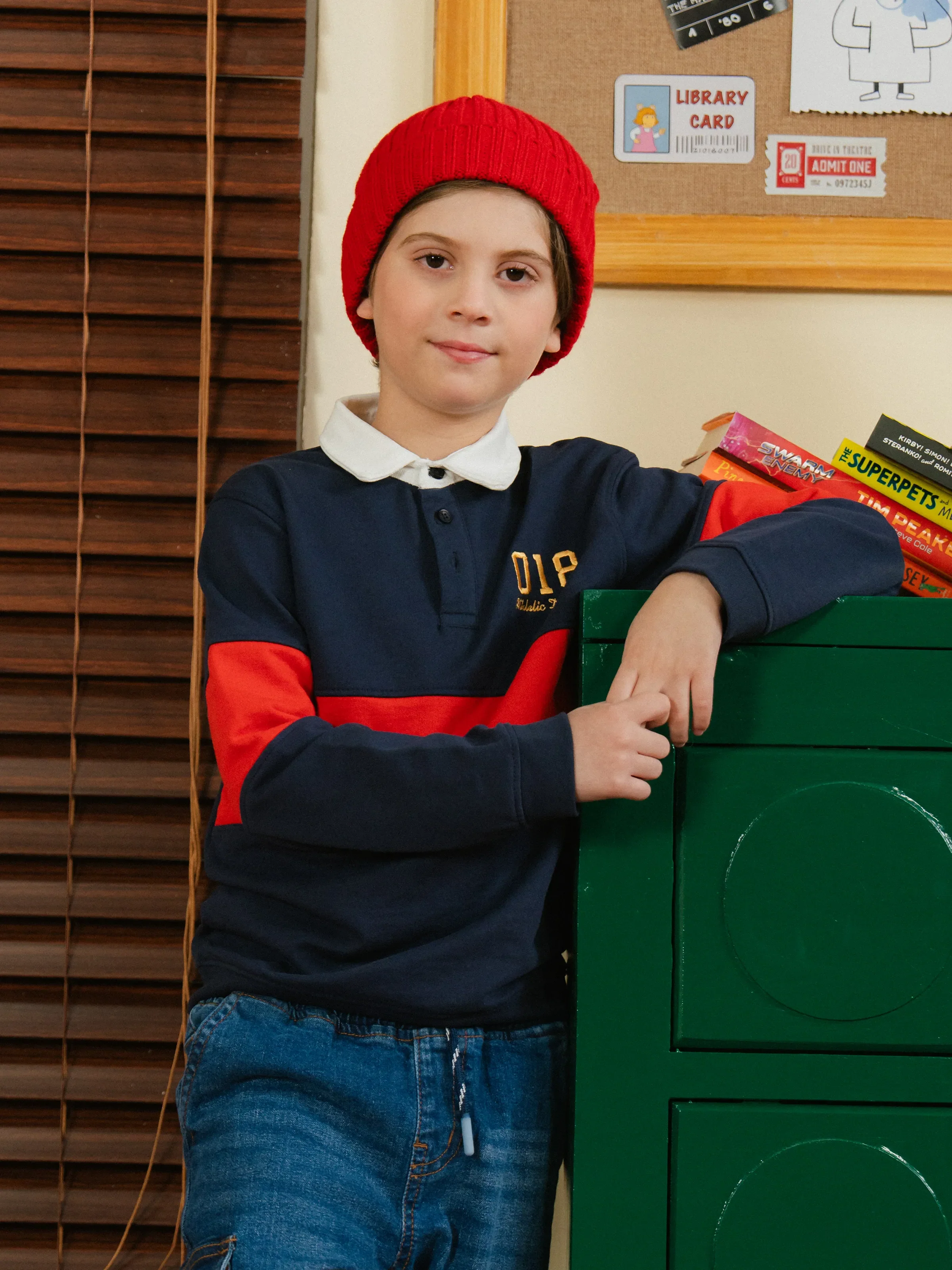 Boy's Navy Sweatshirt - EBTSS24-004 - Image 2