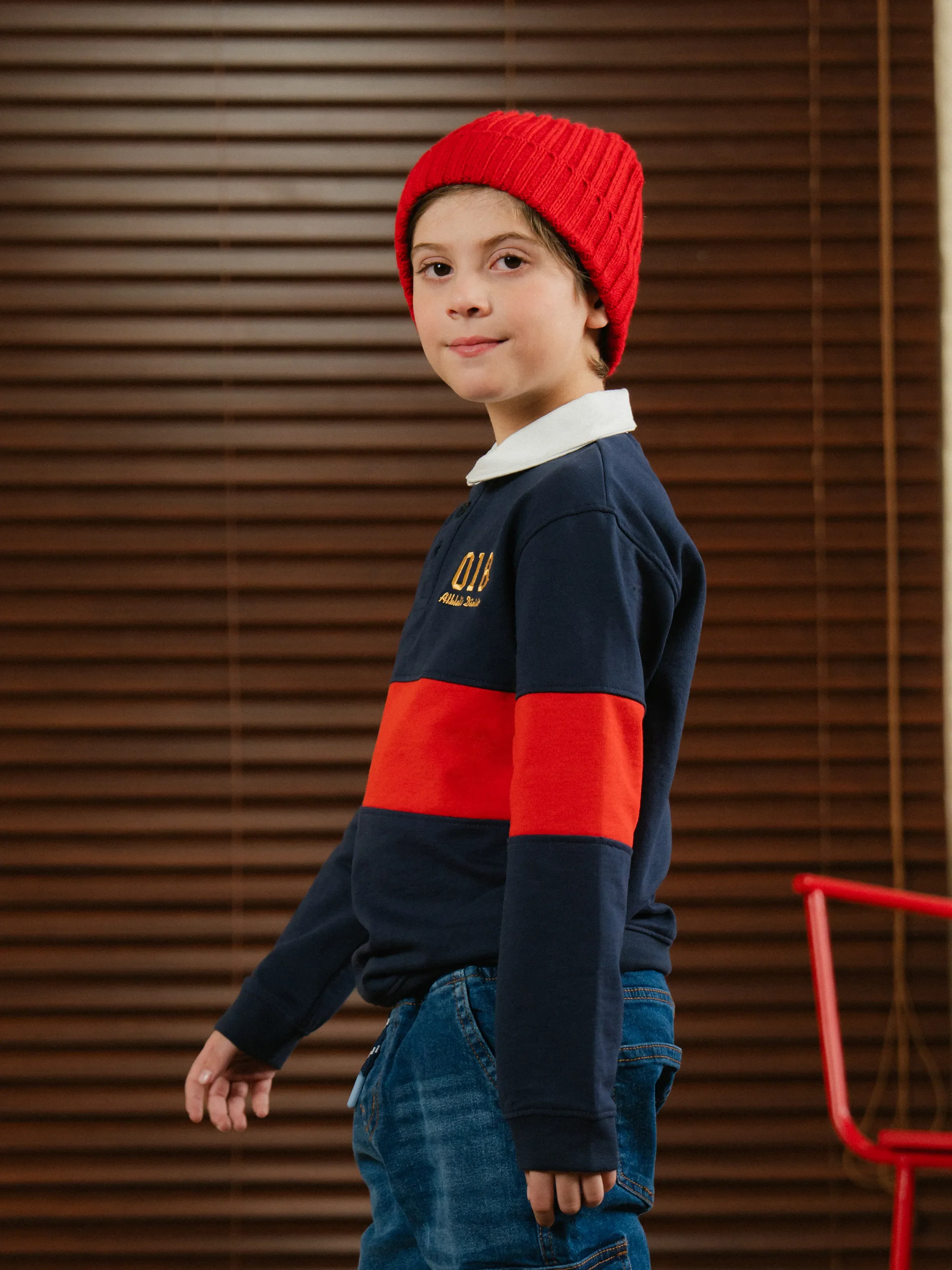 Boy's Navy Sweatshirt - EBTSS24-004 - Image 5