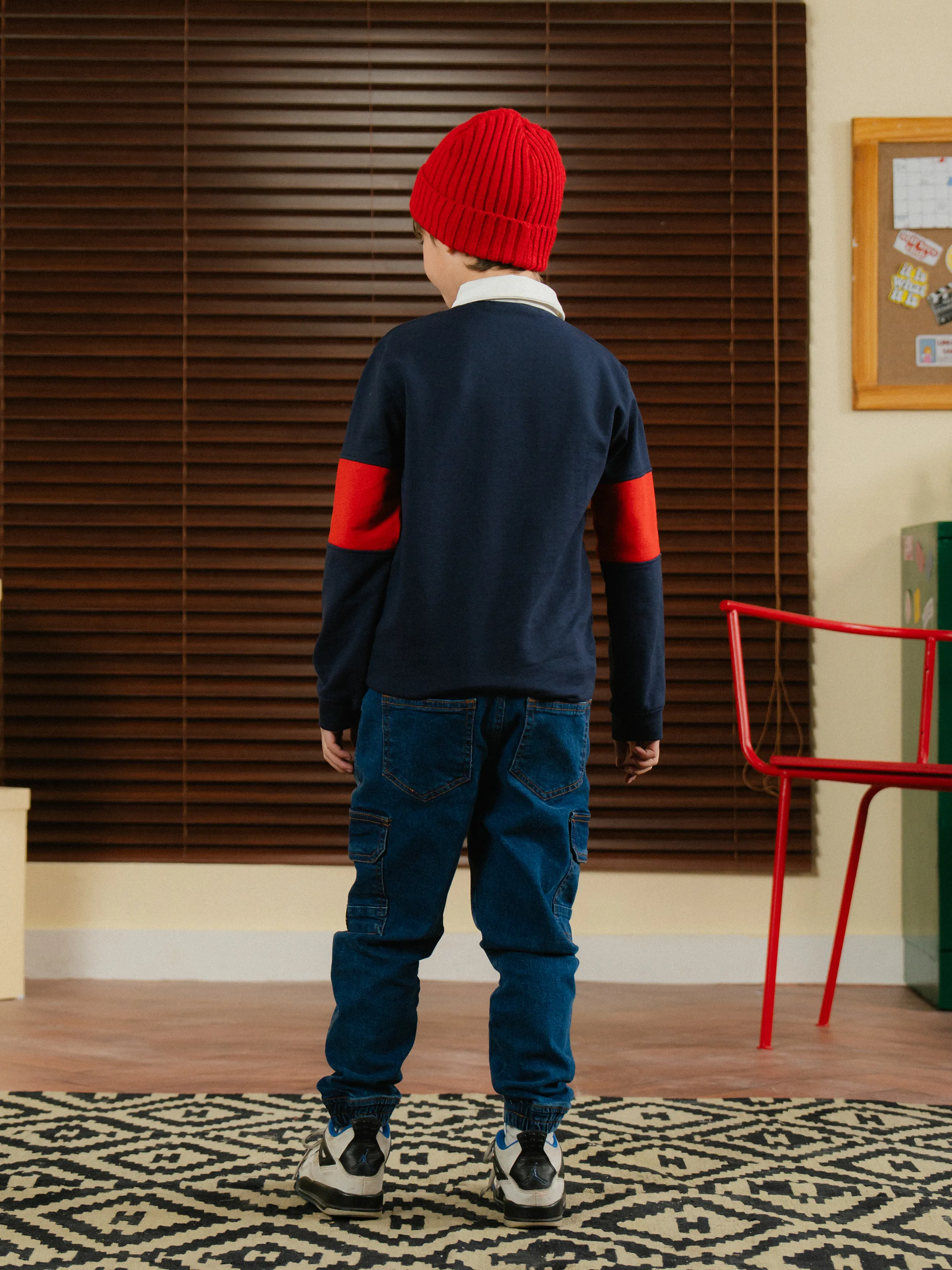Boy's Navy Sweatshirt - EBTSS24-004 - Image 6