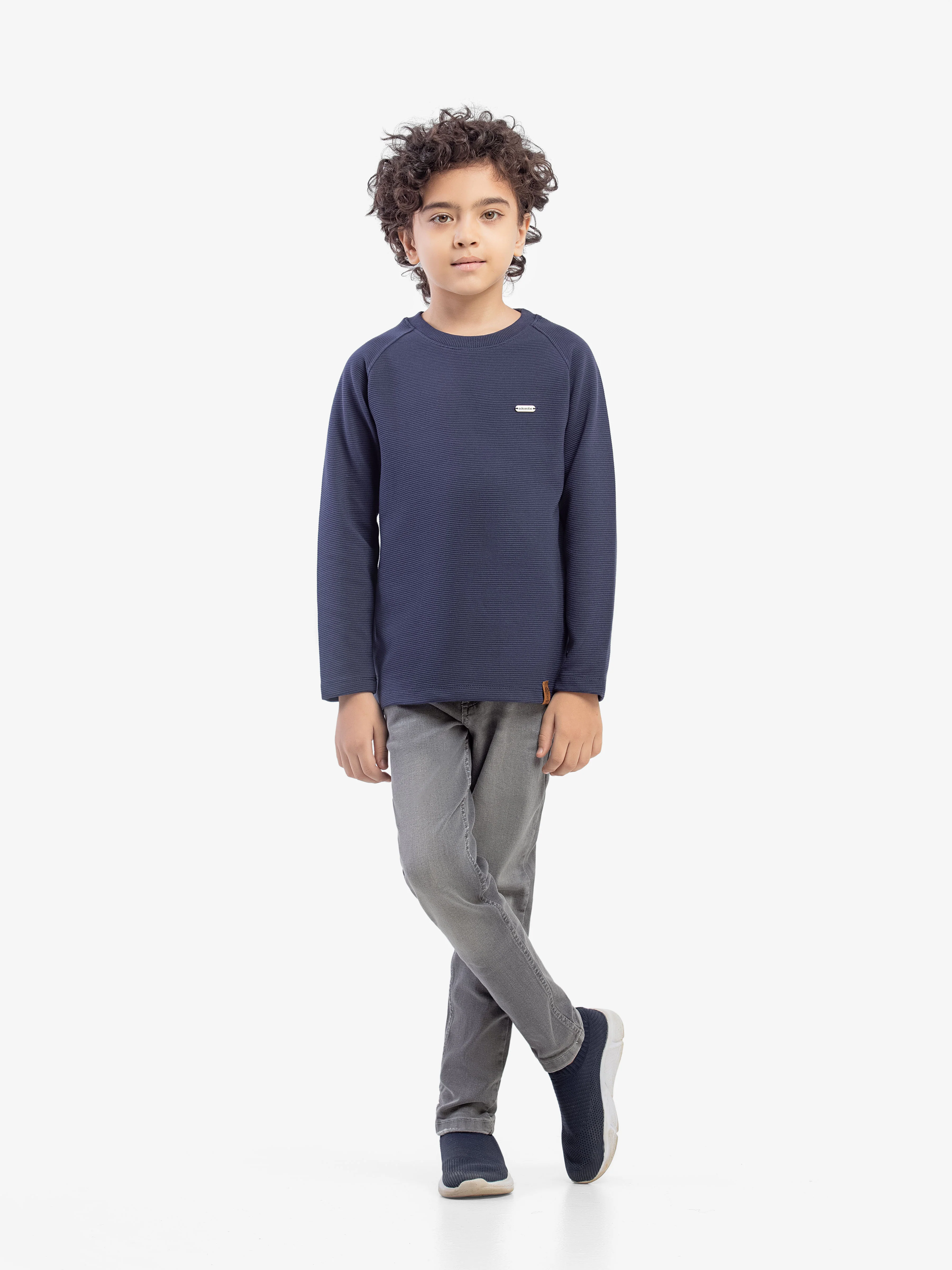 Boy's Navy Sweatshirt - EBTSS5-001 - Image 2