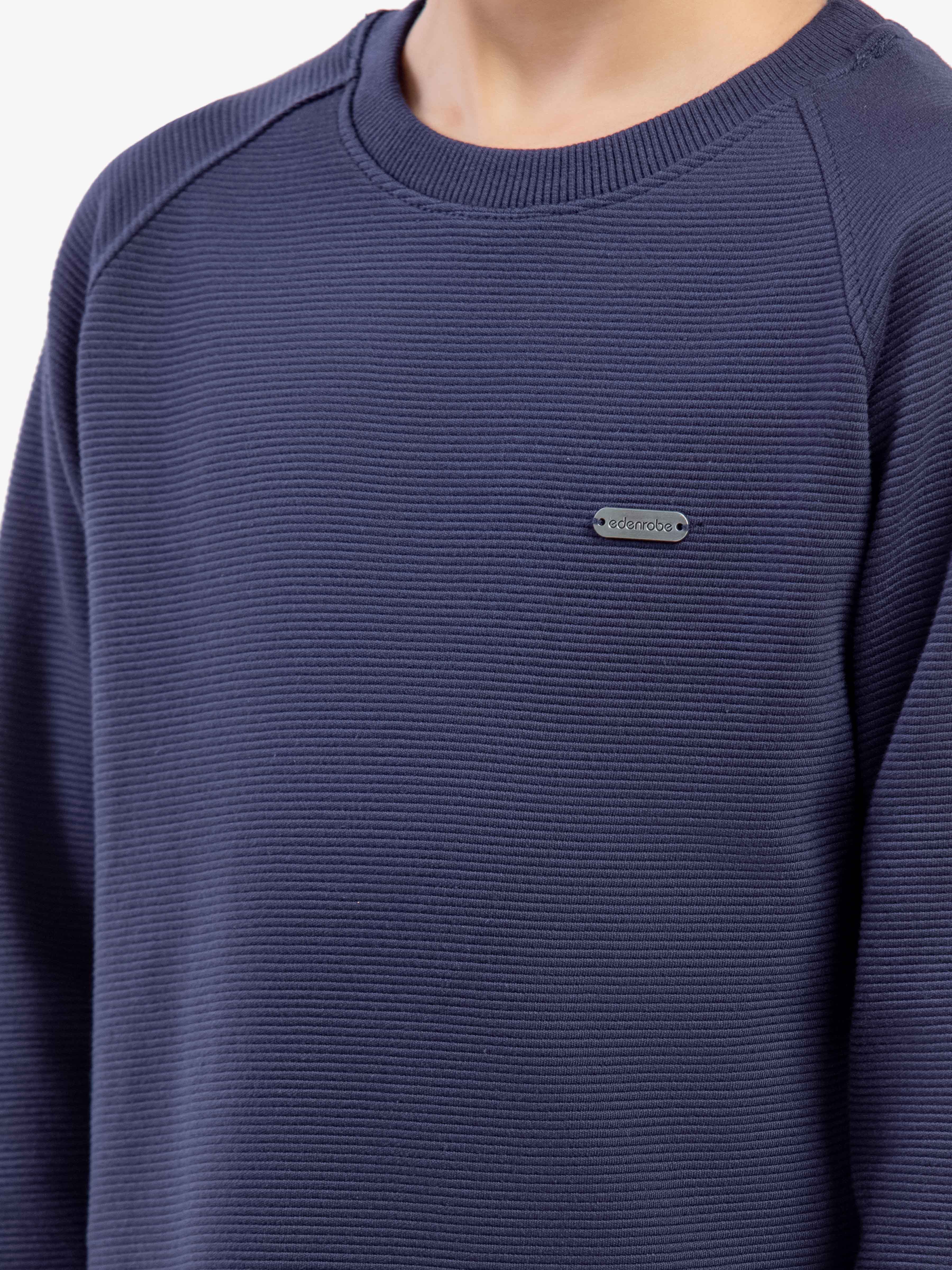 Boy's Navy Sweatshirt - EBTSS5-001 - Image 3