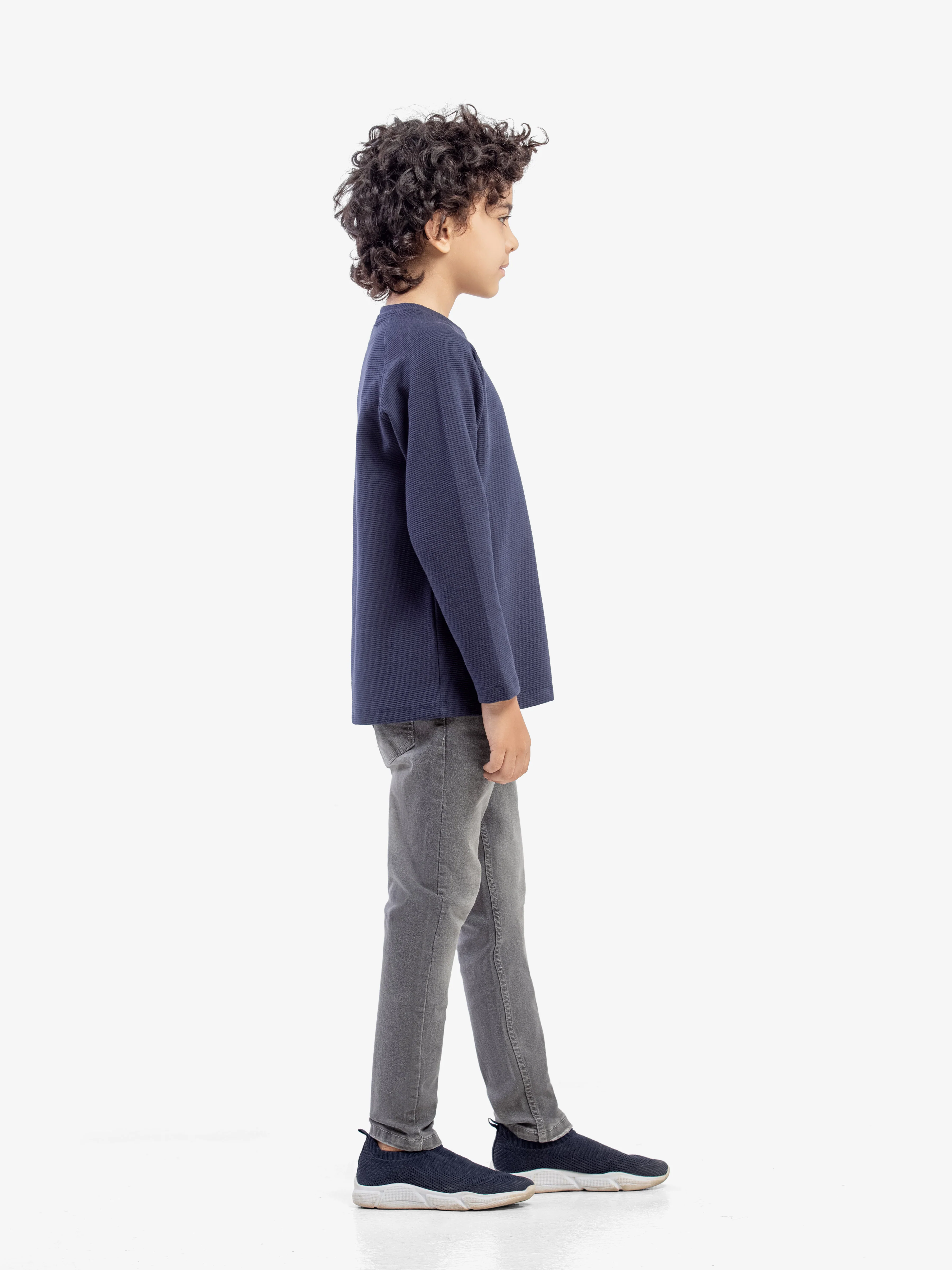 Boy's Navy Sweatshirt - EBTSS5-001 - Image 4
