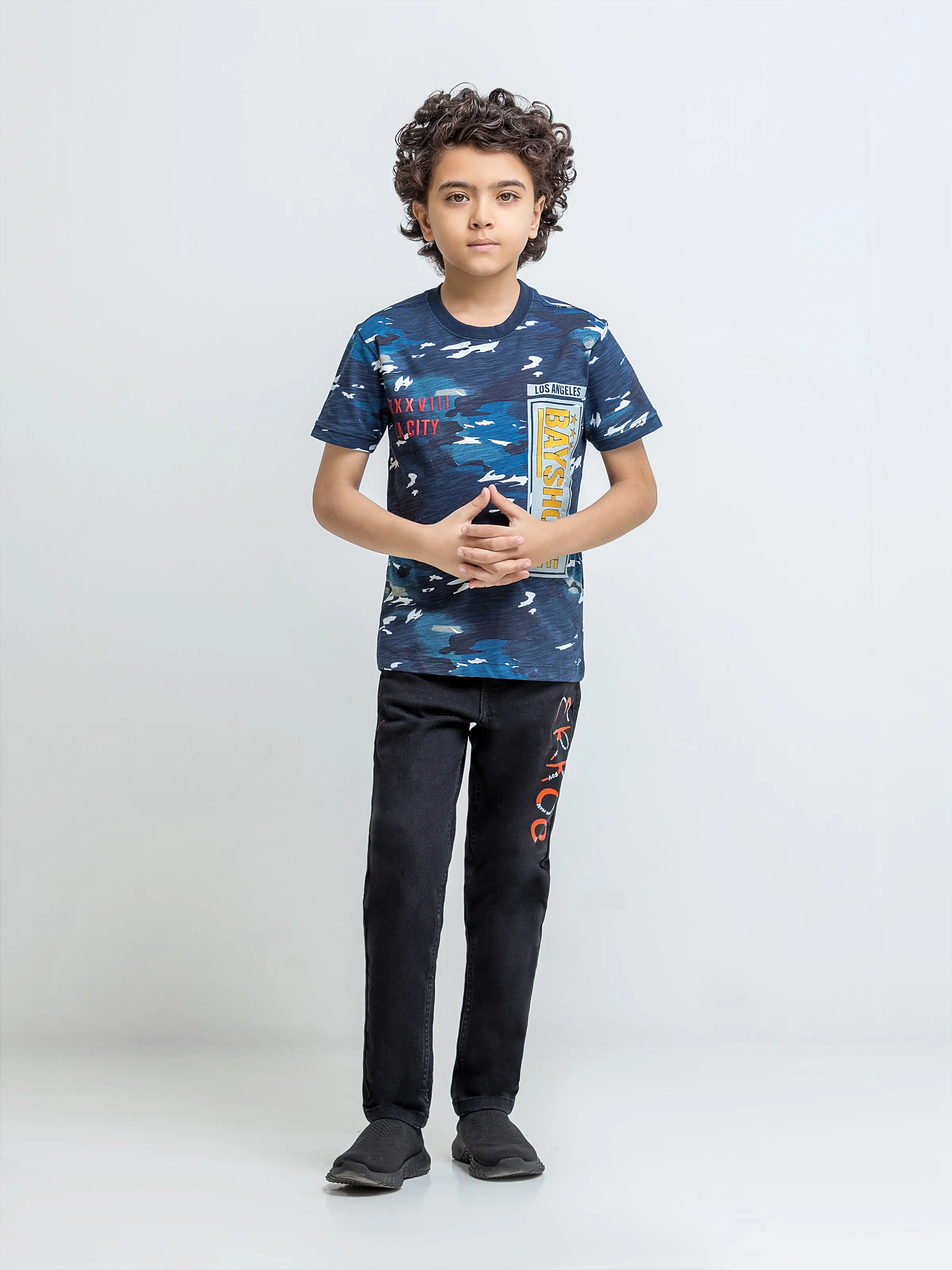 Boy's Navy T-Shirt - EBTTS5-024 - Image 2