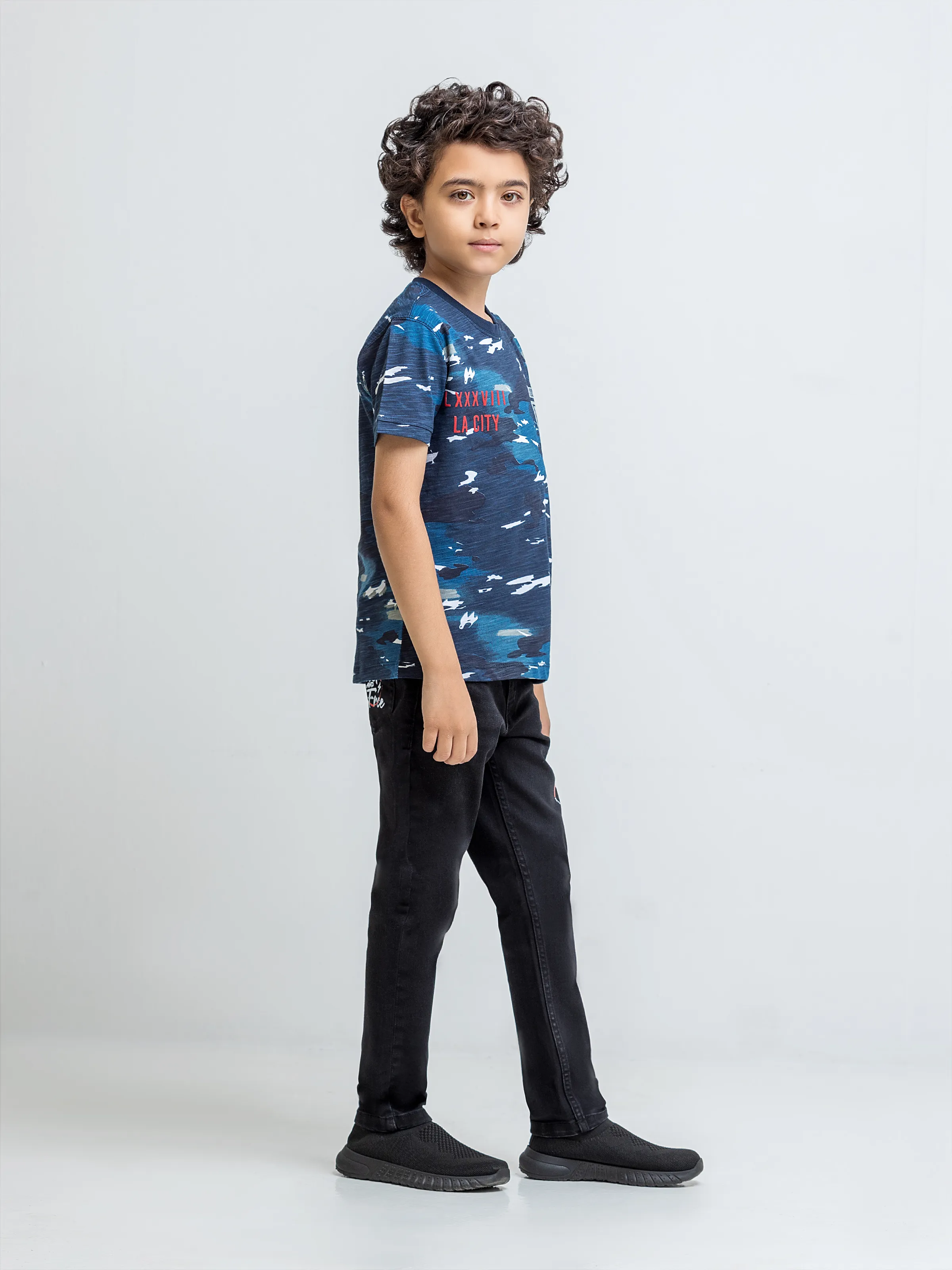 Boy's Navy T-Shirt - EBTTS5-024 - Image 4