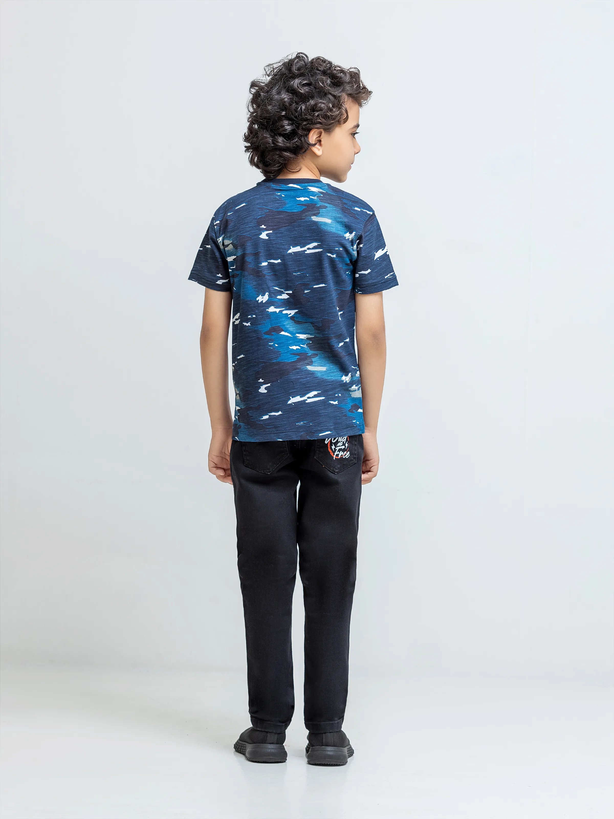 Boy's Navy T-Shirt - EBTTS5-024 - Image 5