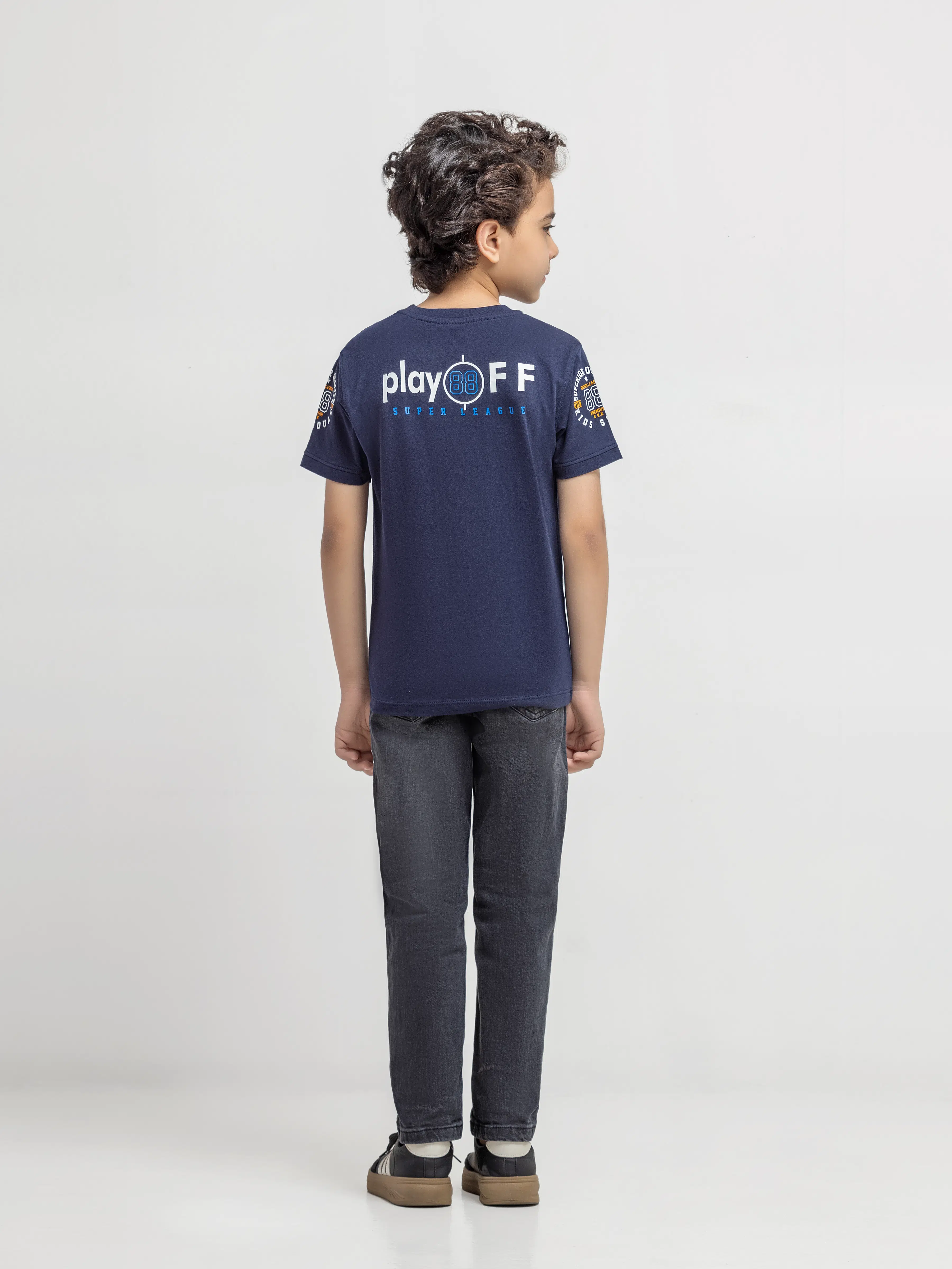 Boy's Navy T-Shirt - EBTTS6-008 - Image 5