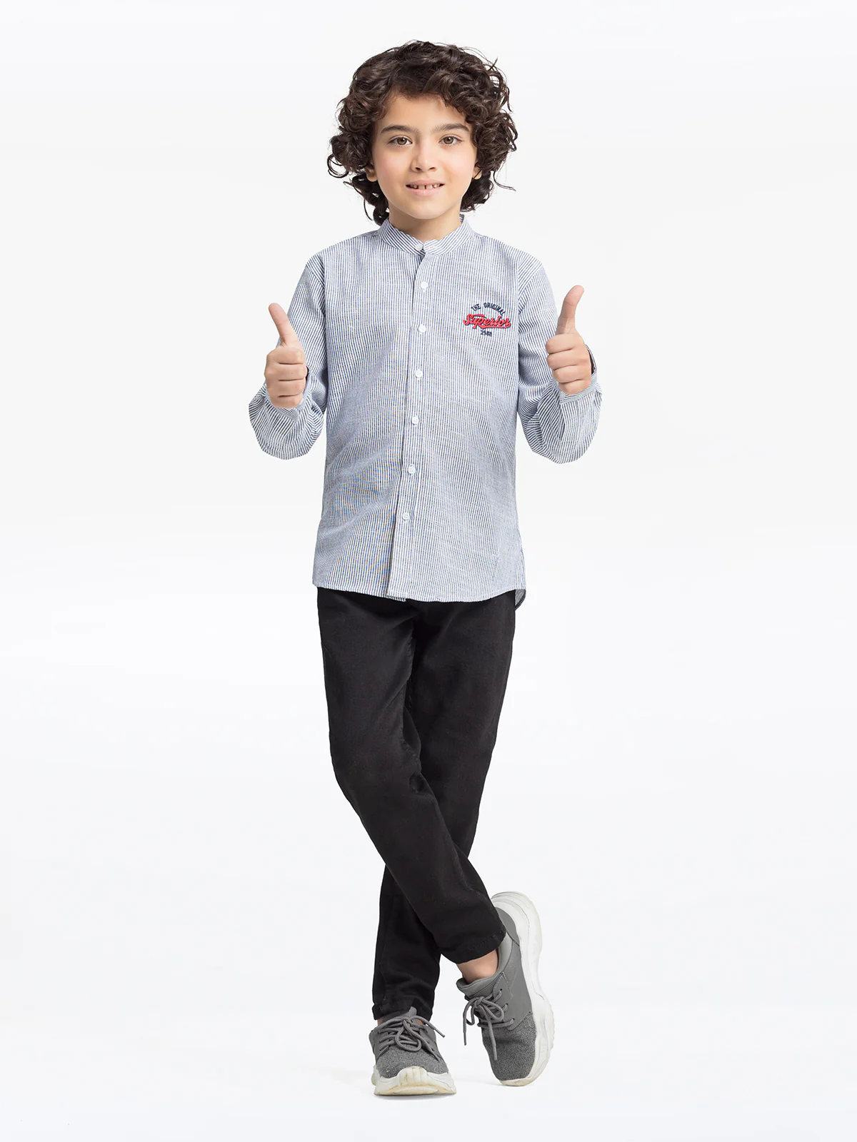 Boy's Navy & White Shirt - EBTS24-27542 - Image 2