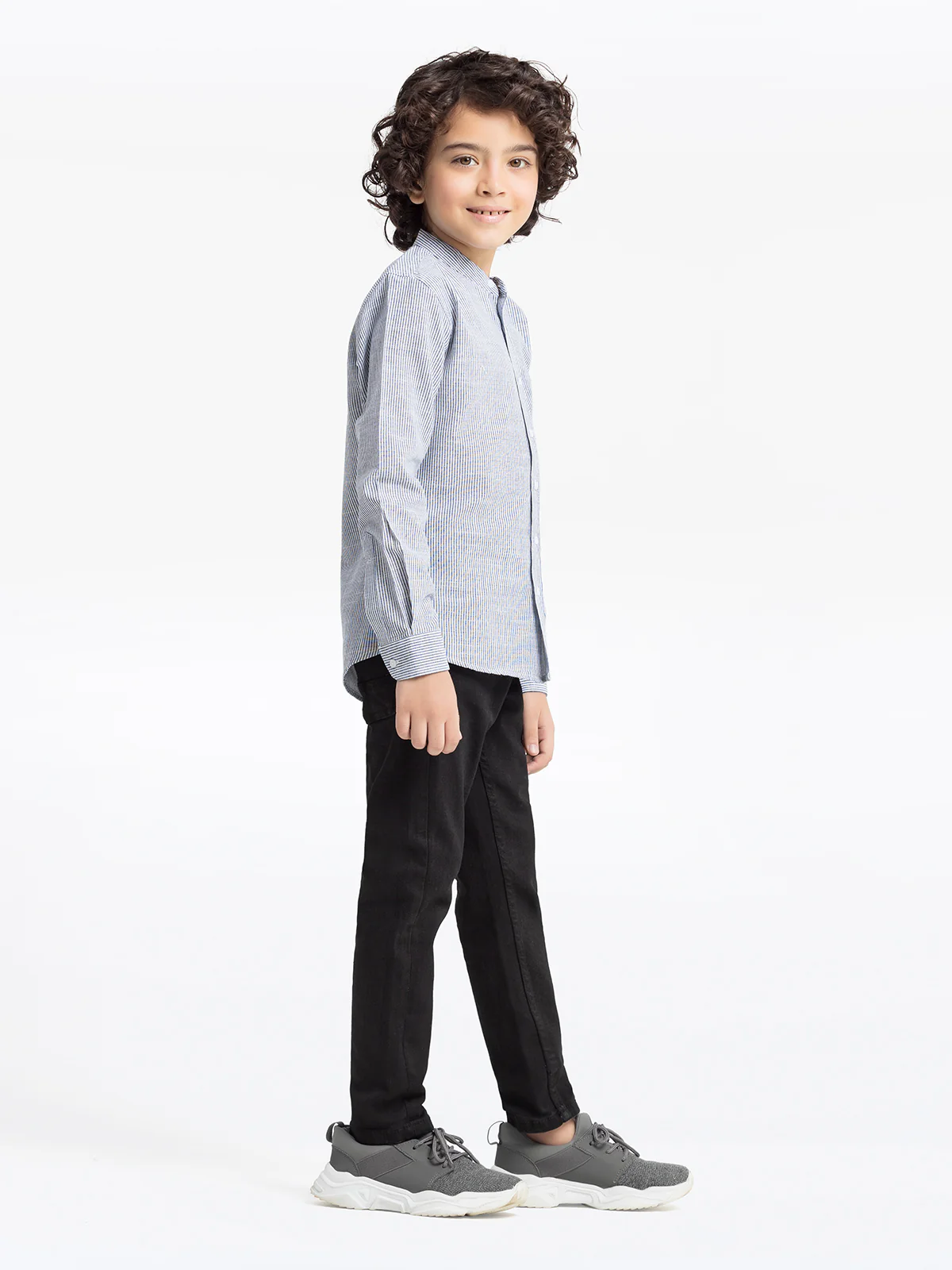 Boy's Navy & White Shirt - EBTS24-27542 - Image 4