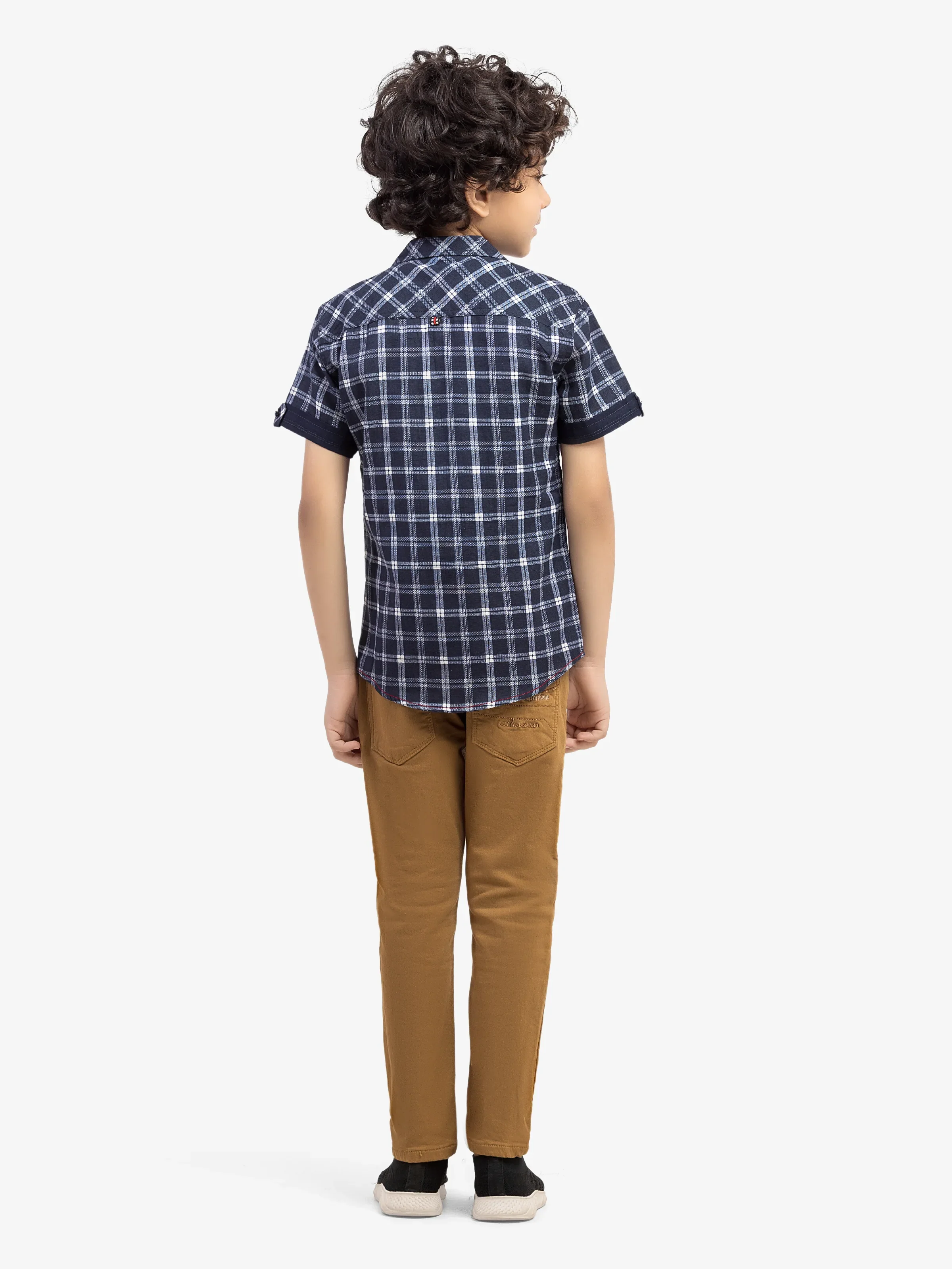 Boy's Navy & White Shirt - EBTS5-27578-2P - Image 5